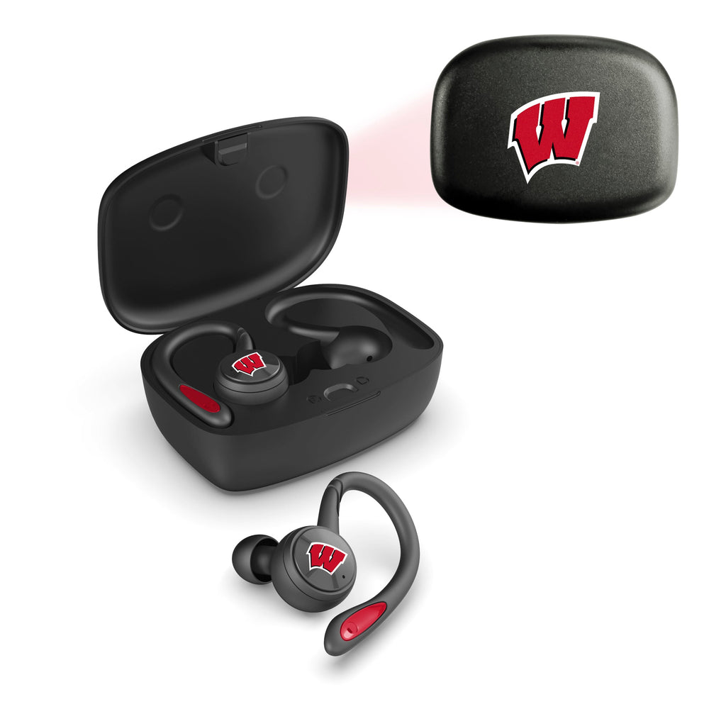 Wisconsin Badgers Collegiate Sport True Wireless Earbuds