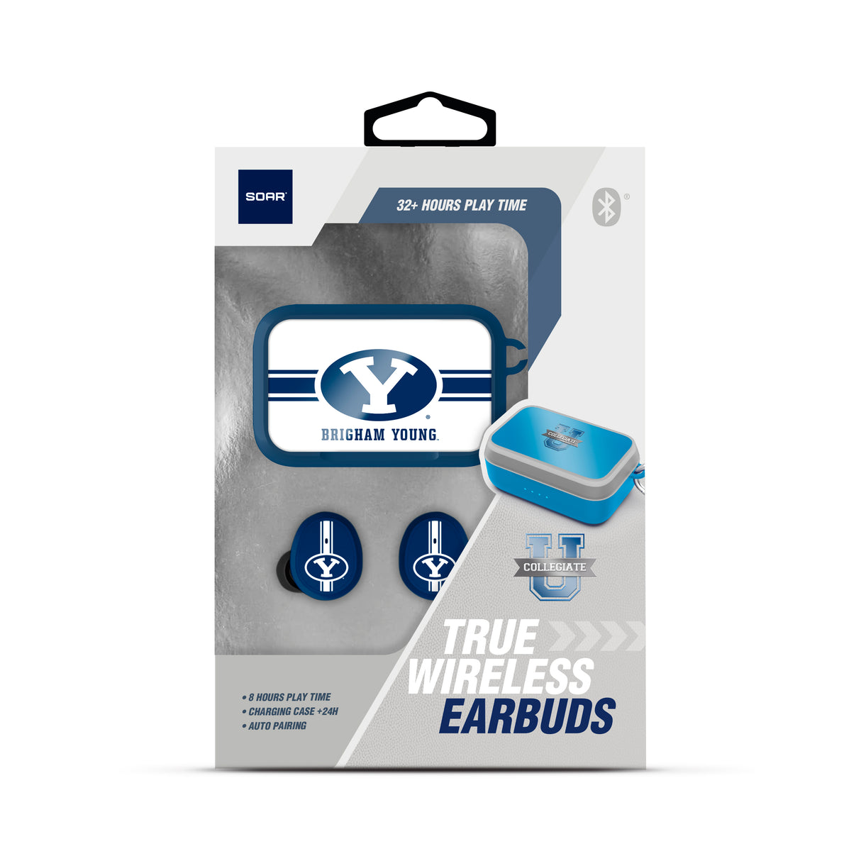 BYU Cougars NCAA Wireless Sports Earbuds
