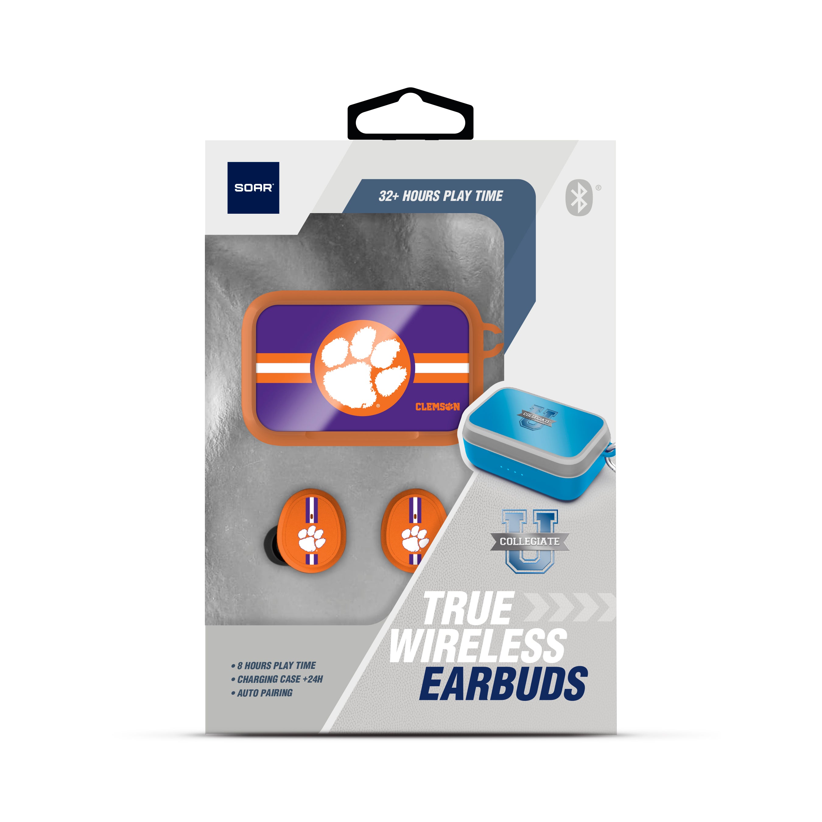 Clemson Tigers NCAA Wireless Sports Earbuds