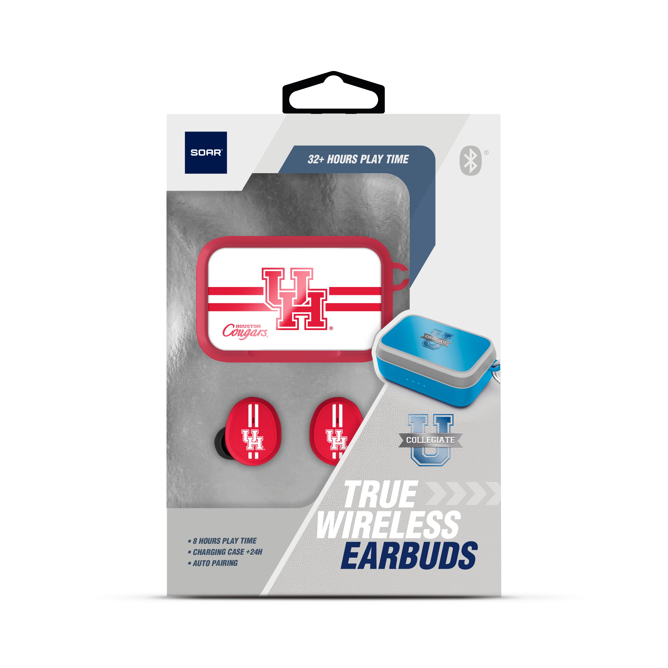 Houston Cougars NCAA Wireless Sports Earbuds