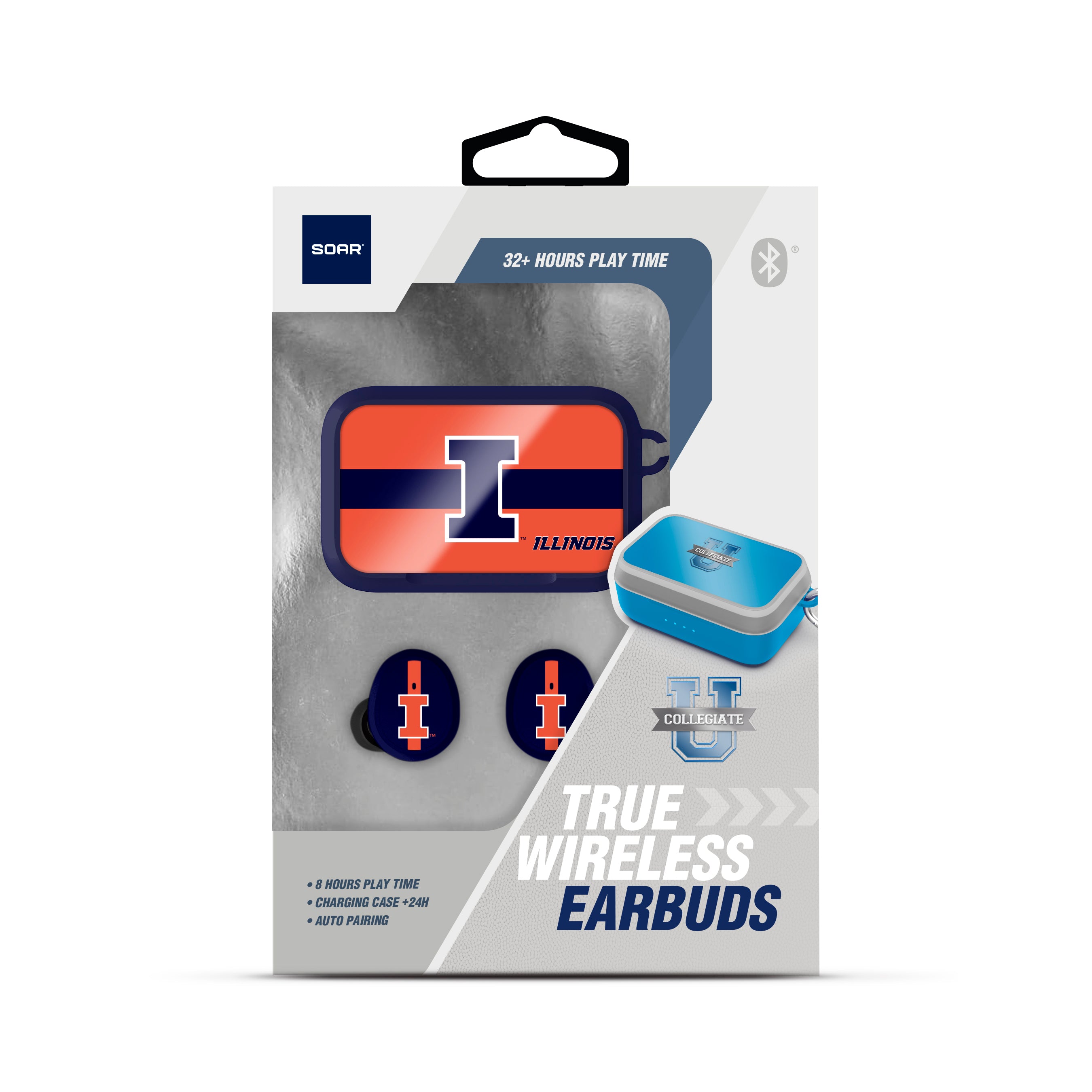 Illinois Fighting Illini NCAA Wireless Sports Earbuds