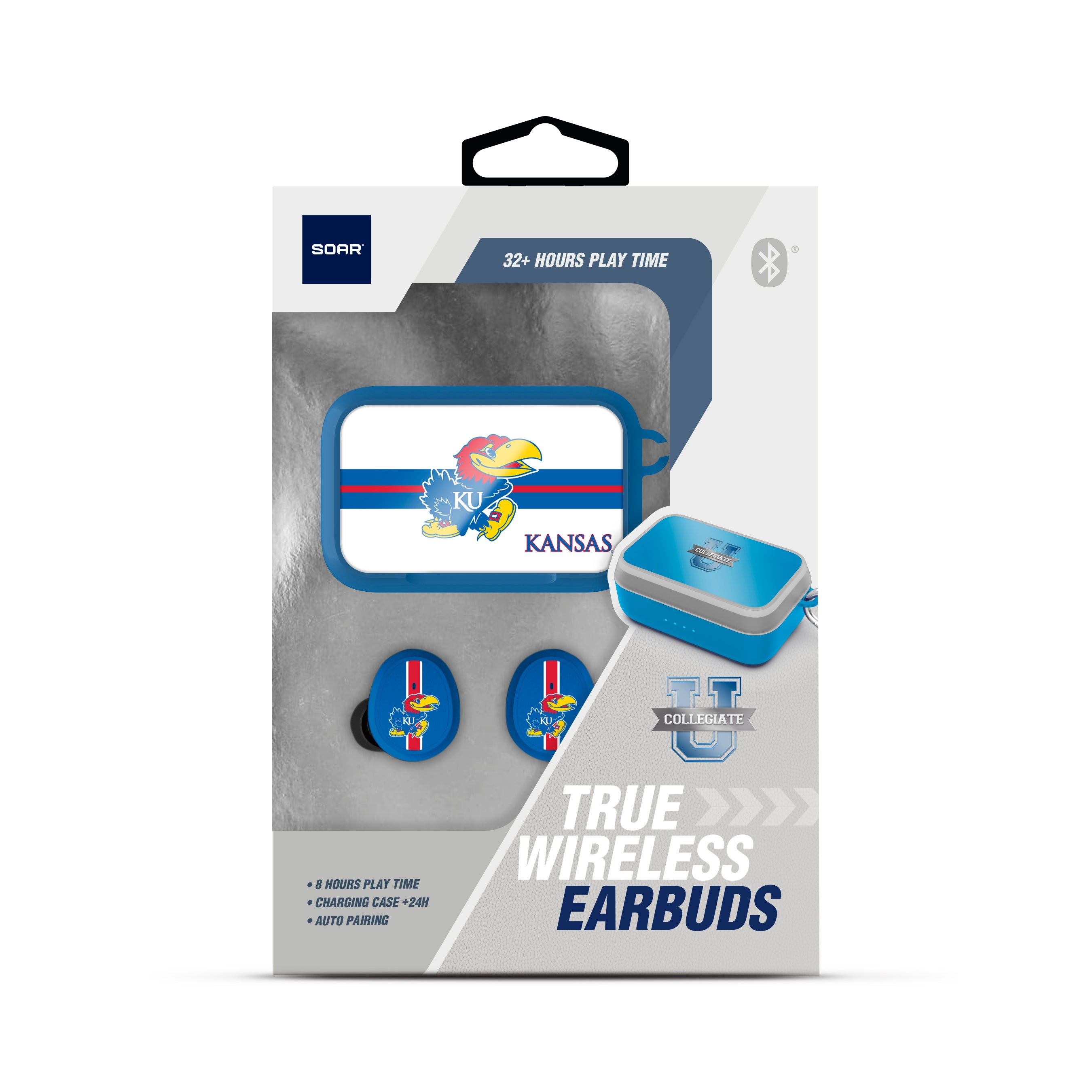 Kansas Jayhawks NCAA Wireless Sports Earbuds