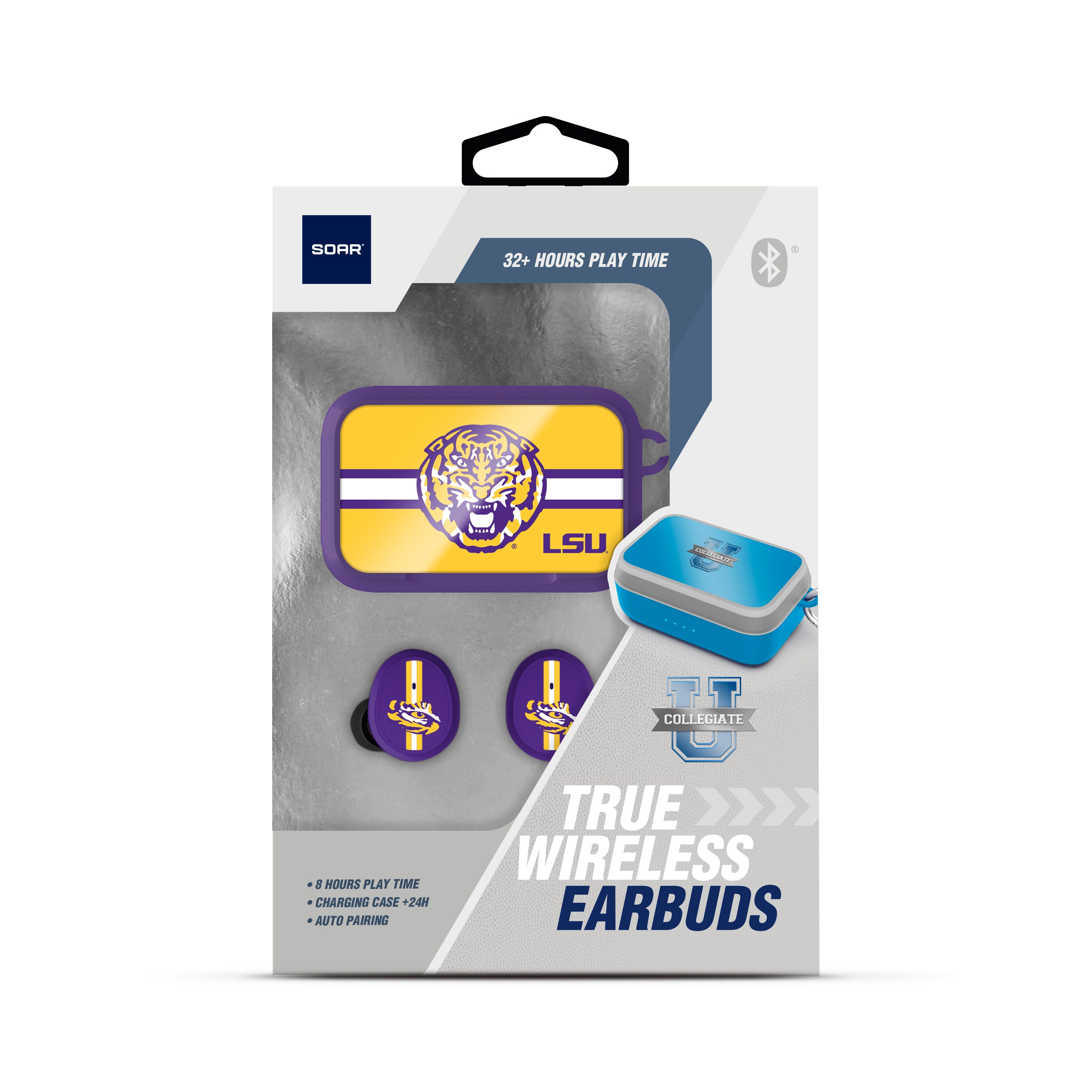 LSU Tigers NCAA Wireless Sports Earbuds