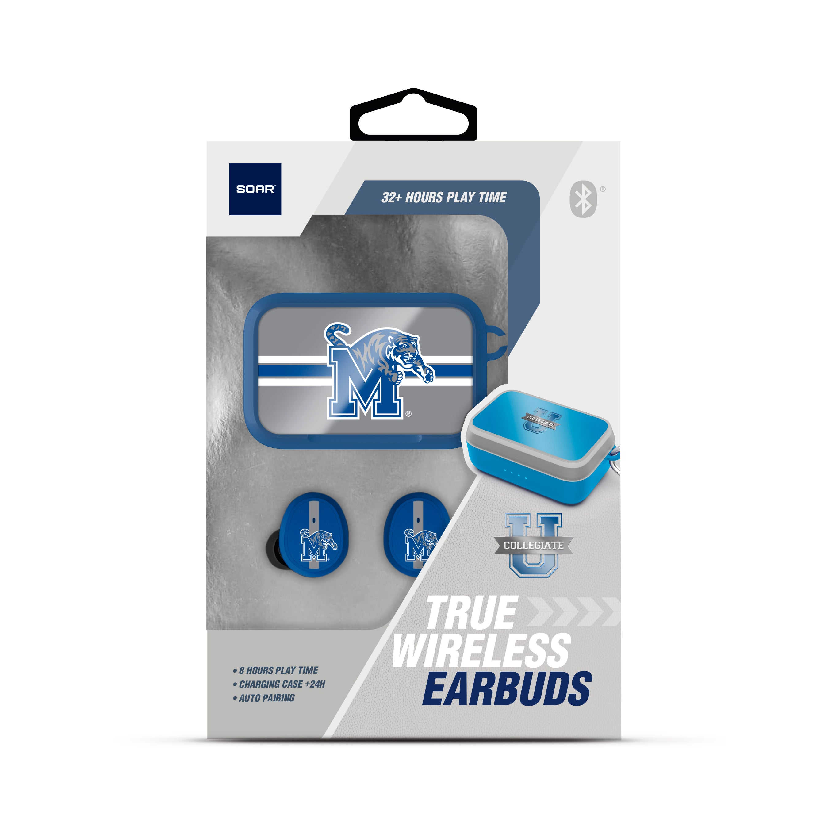 Memphis Tigers NCAA Wireless Sports Earbuds