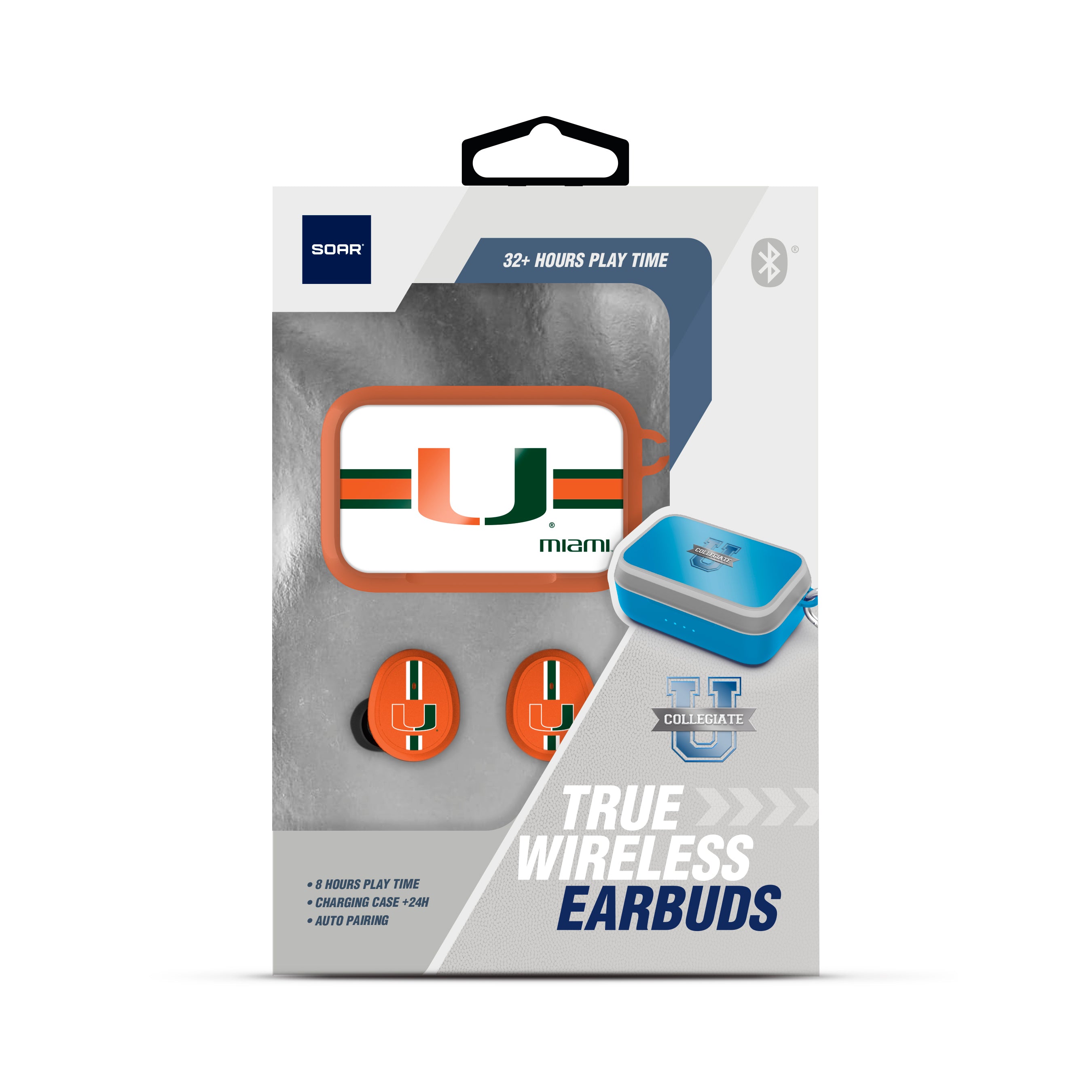 Miami Hurricanes NCAA Wireless Sports Earbuds