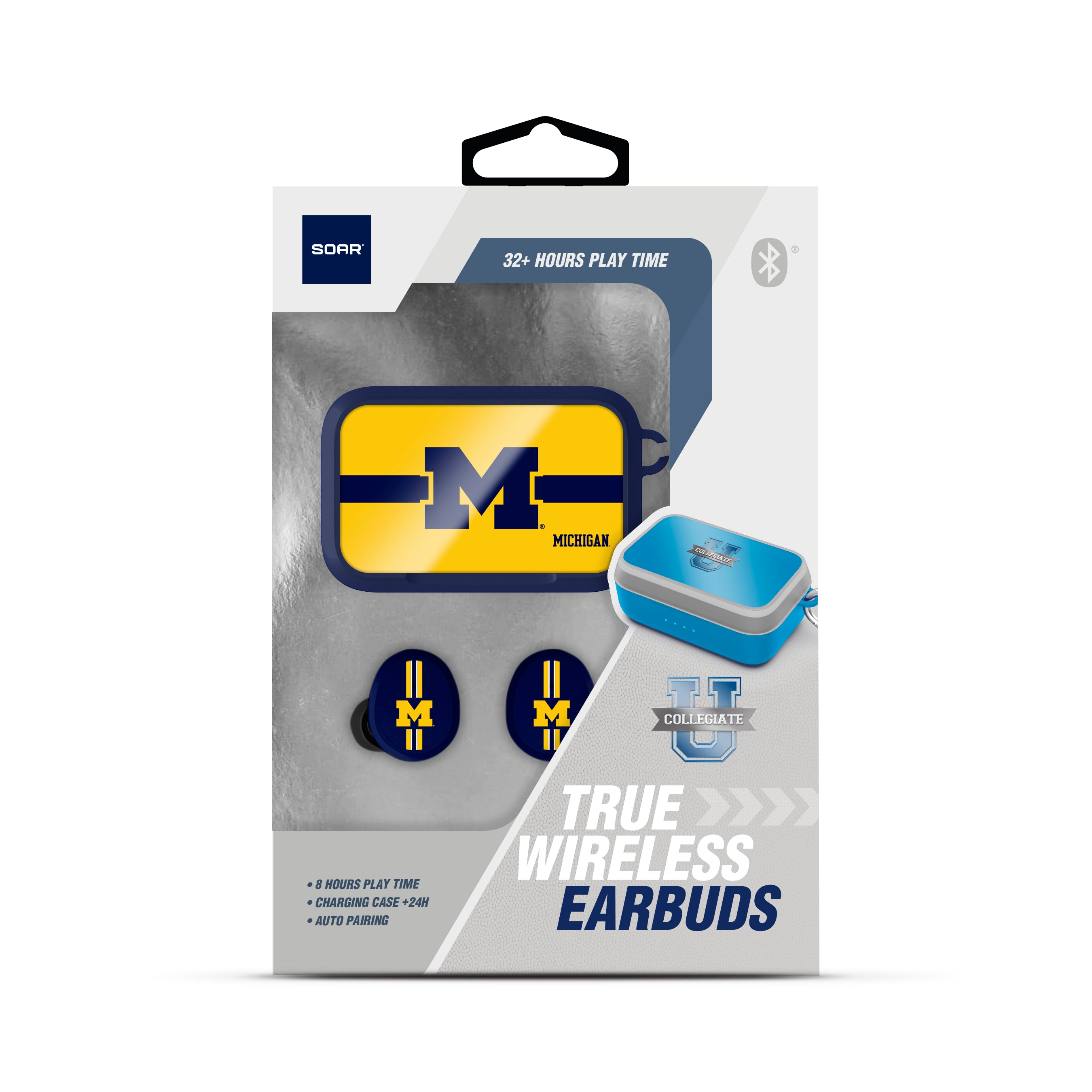 Michigan Wolverines NCAA Wireless Sports Earbuds