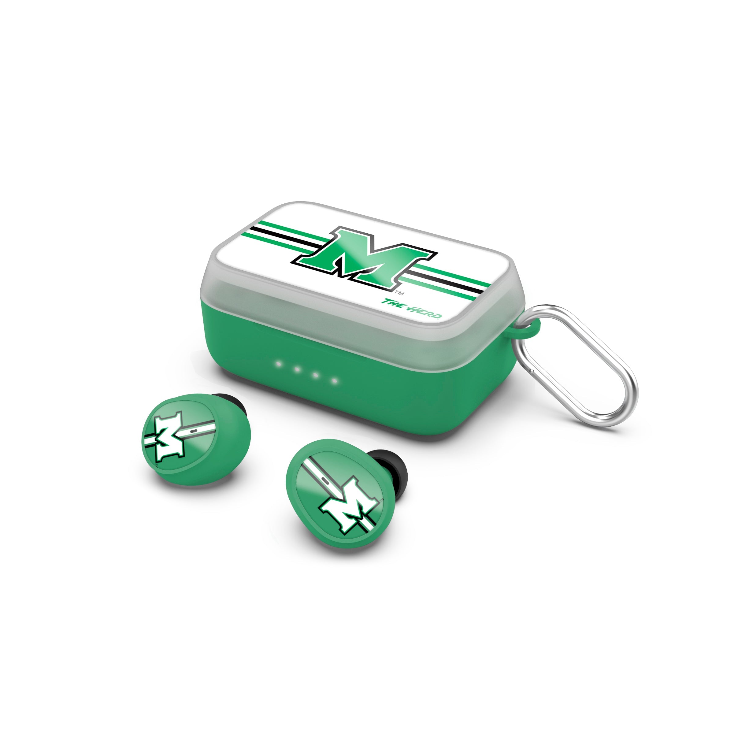 Marshall Thundering Herd NCAA Wireless Sports Earbuds