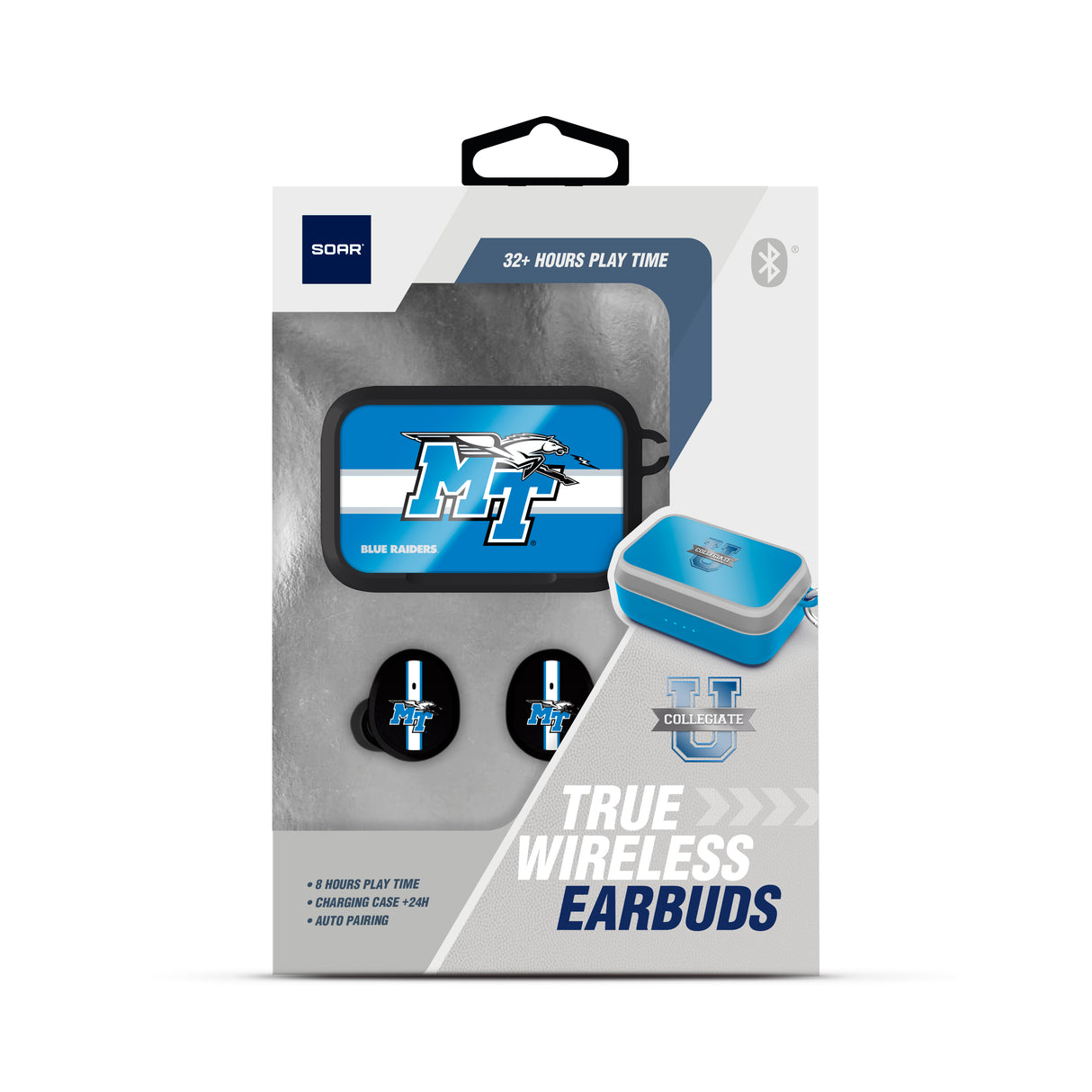 Middle Tennessee State University  NCAA Wireless Sports Earbuds