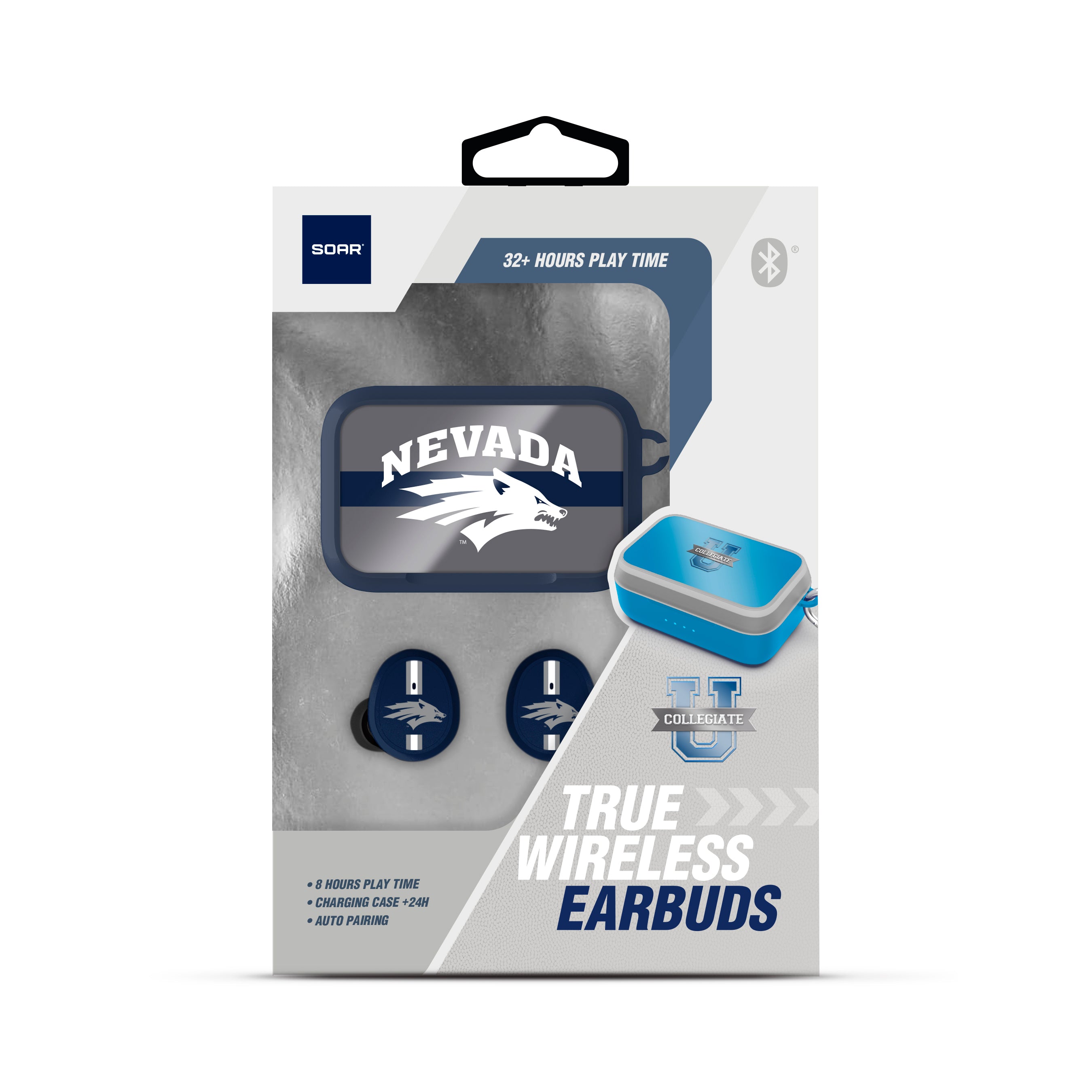 Nevada Wolf Pack NCAA Wireless Sports Earbuds