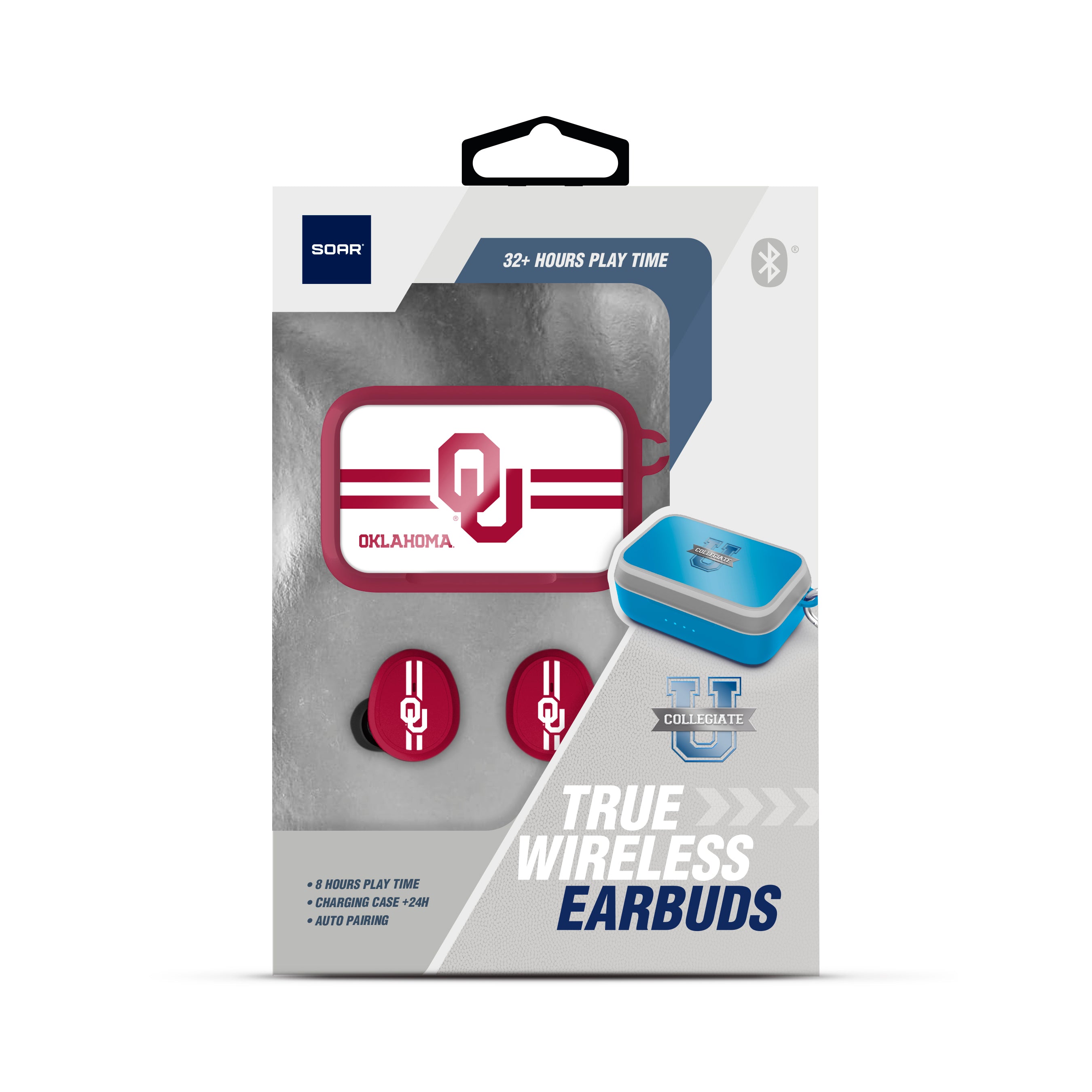 Oklahoma Sooners NCAA Wireless Sports Earbuds