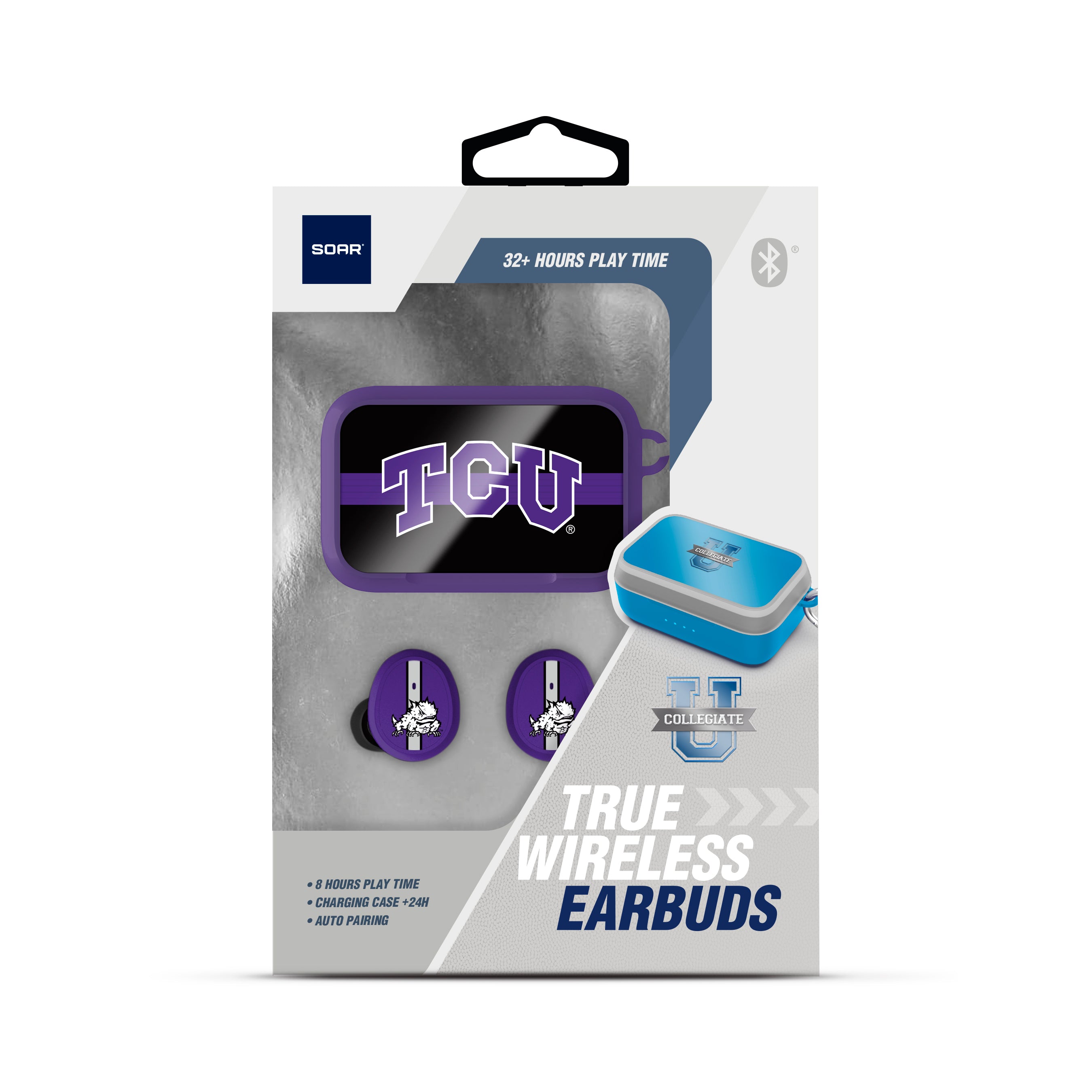 Tcu Horned Frogs NCAA Wireless Sports Earbuds