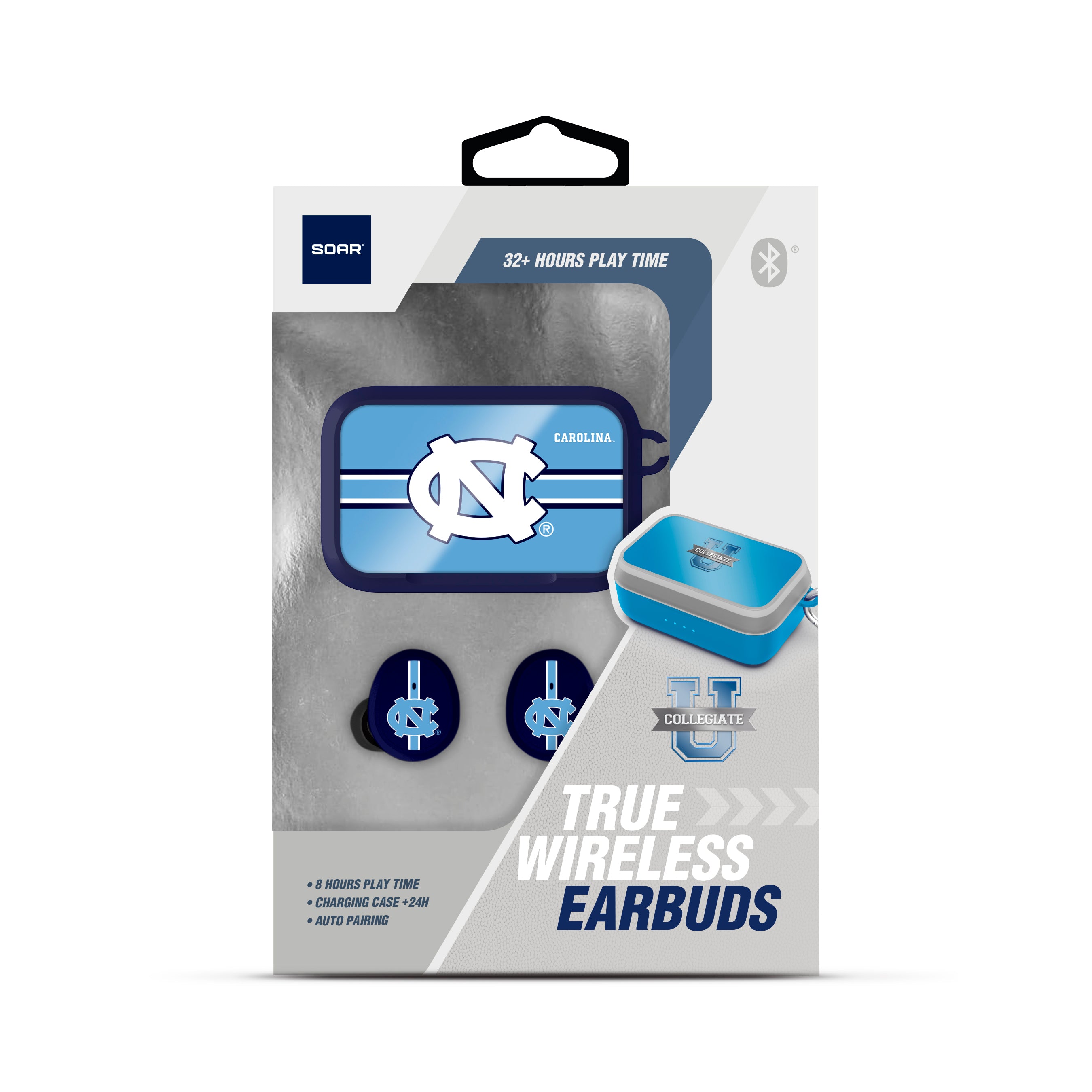 North Carolina Tar Heels NCAA Wireless Sports Earbuds