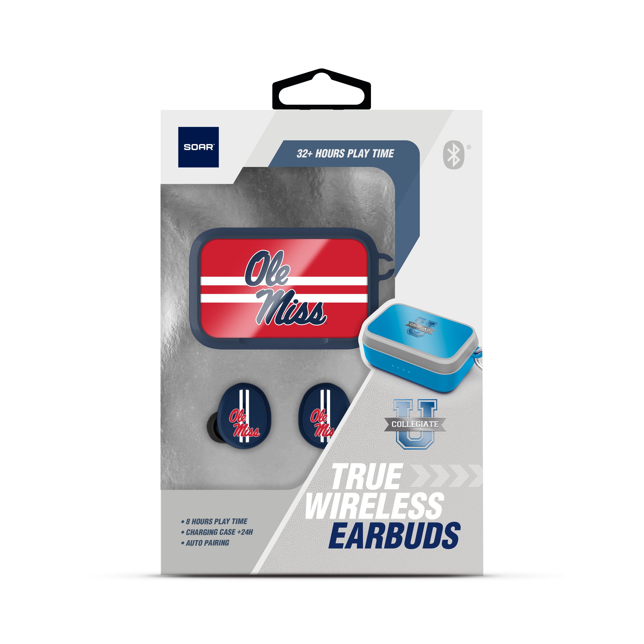 Ole Miss Rebels NCAA Wireless Sports Earbuds