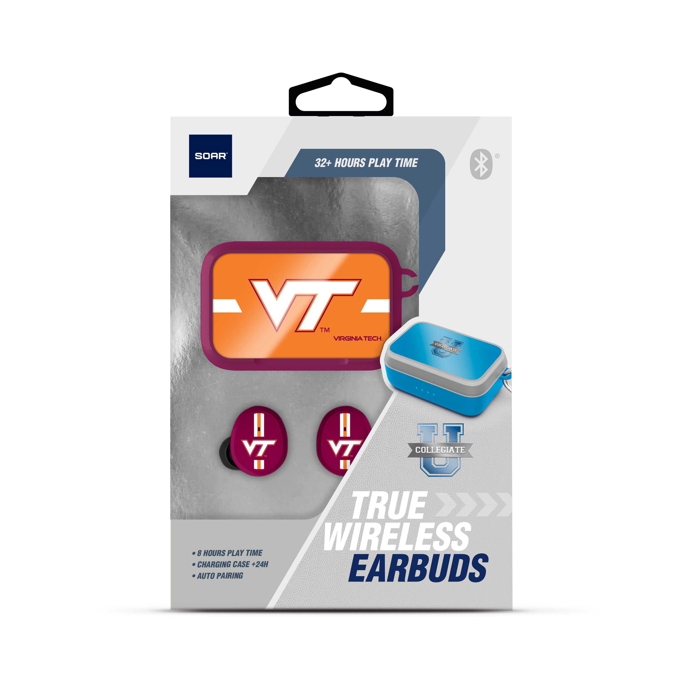 Virginia Tech Hokies NCAA Wireless Sports Earbuds