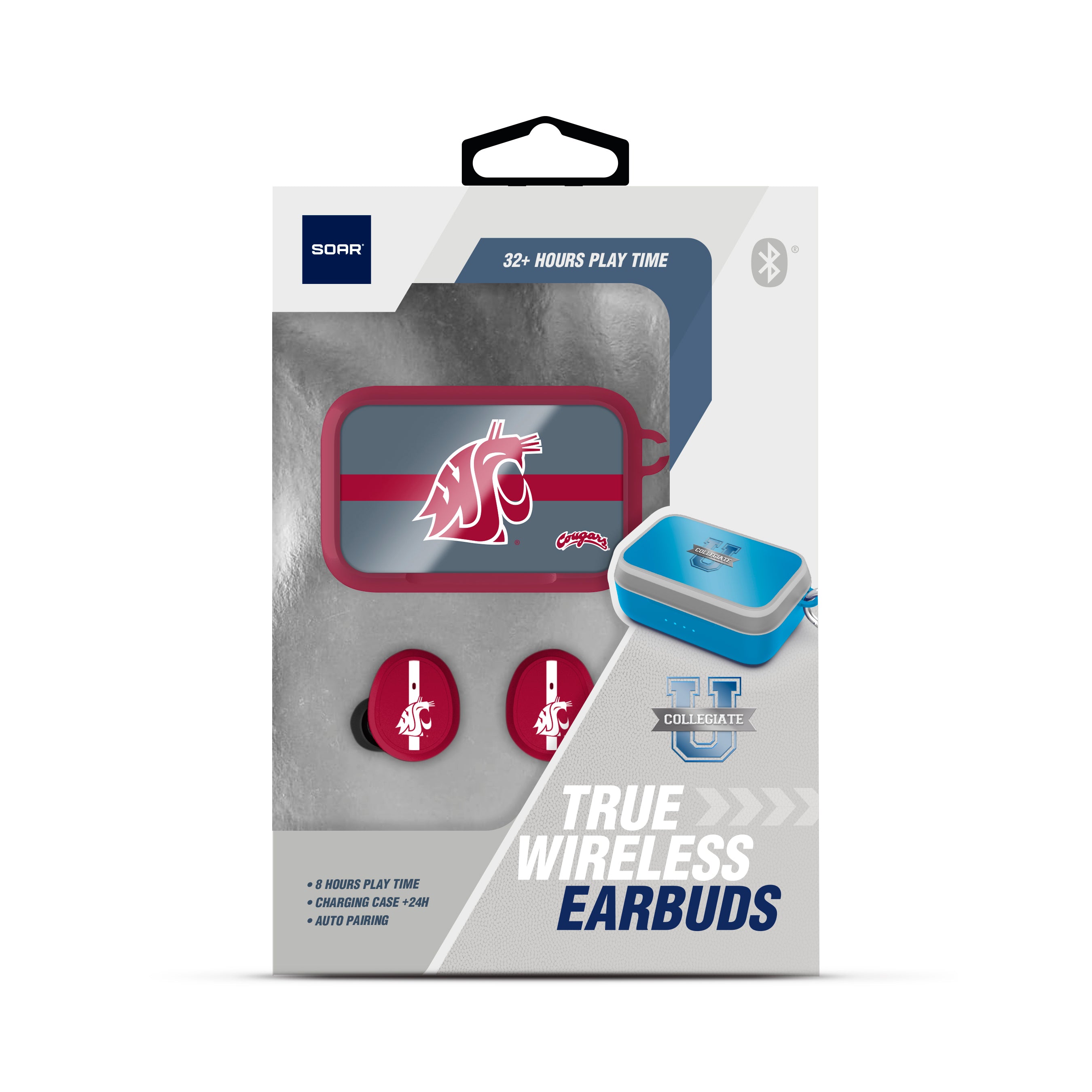 Washington State Cougars NCAA Wireless Sports Earbuds