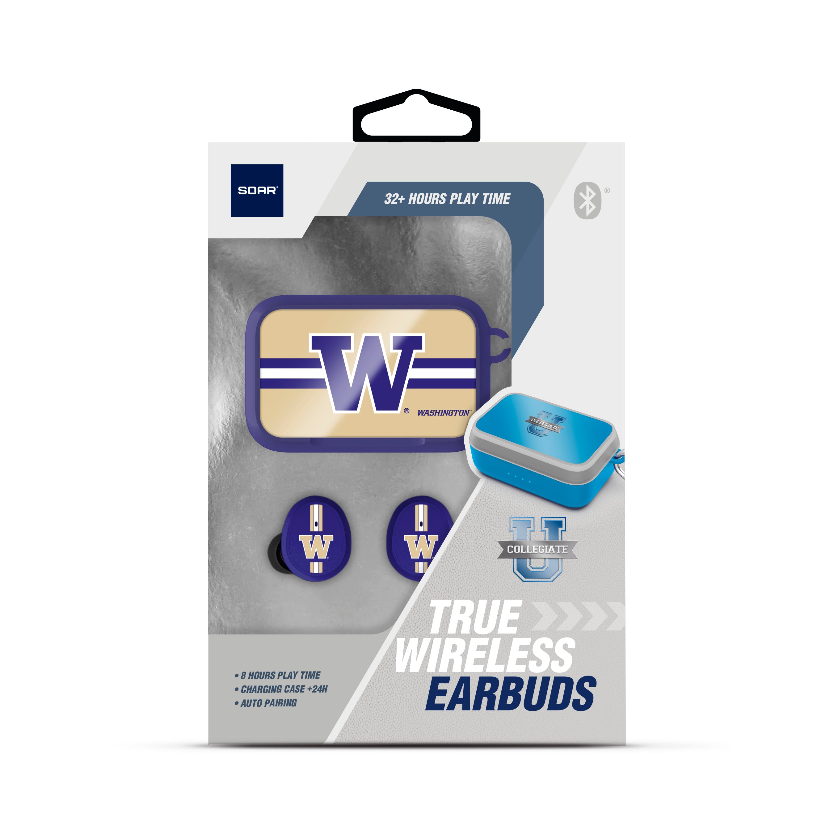 Washington Huskies NCAA Wireless Sports Earbuds