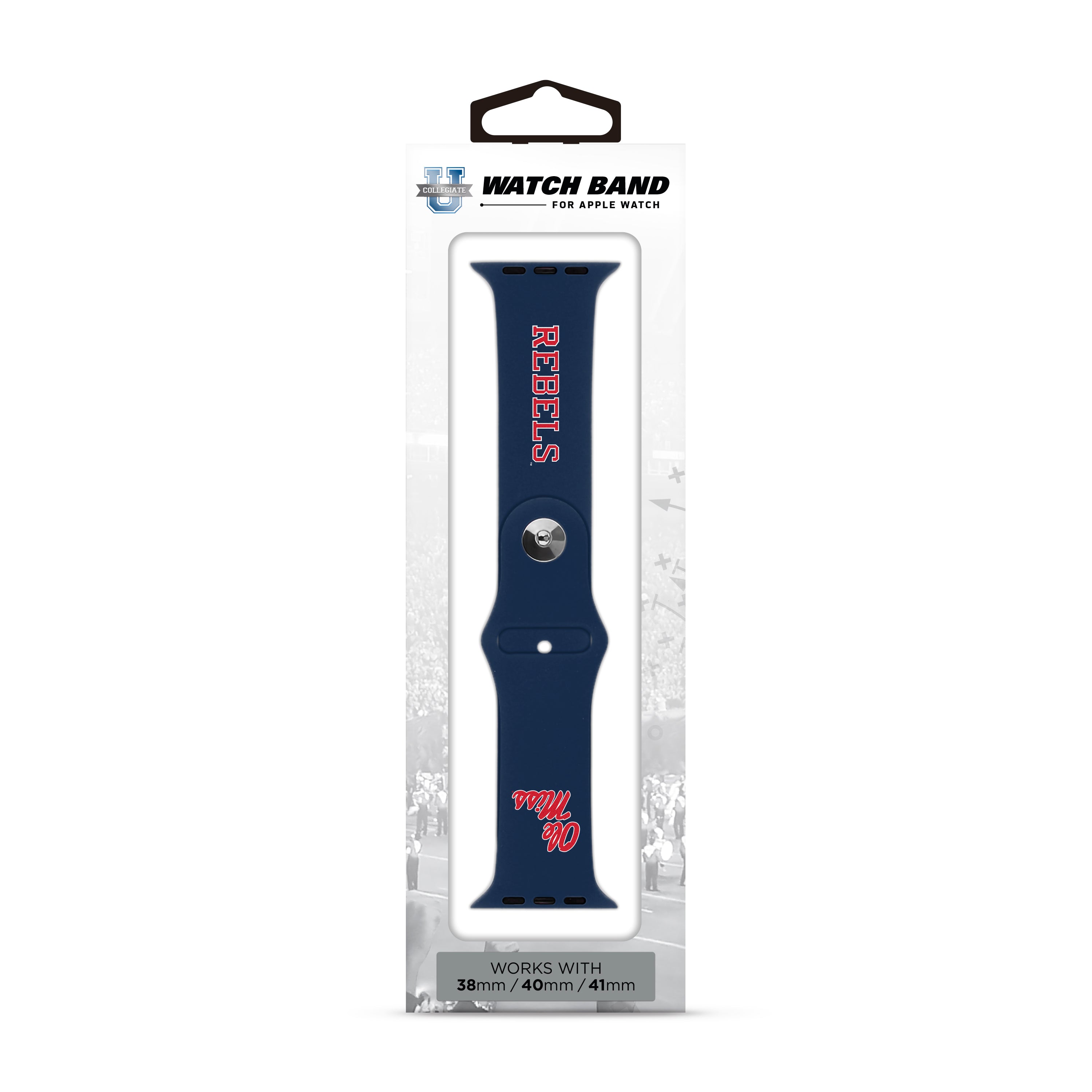 Ole Miss Rebels NCAA Apple Watch Band - 38mm