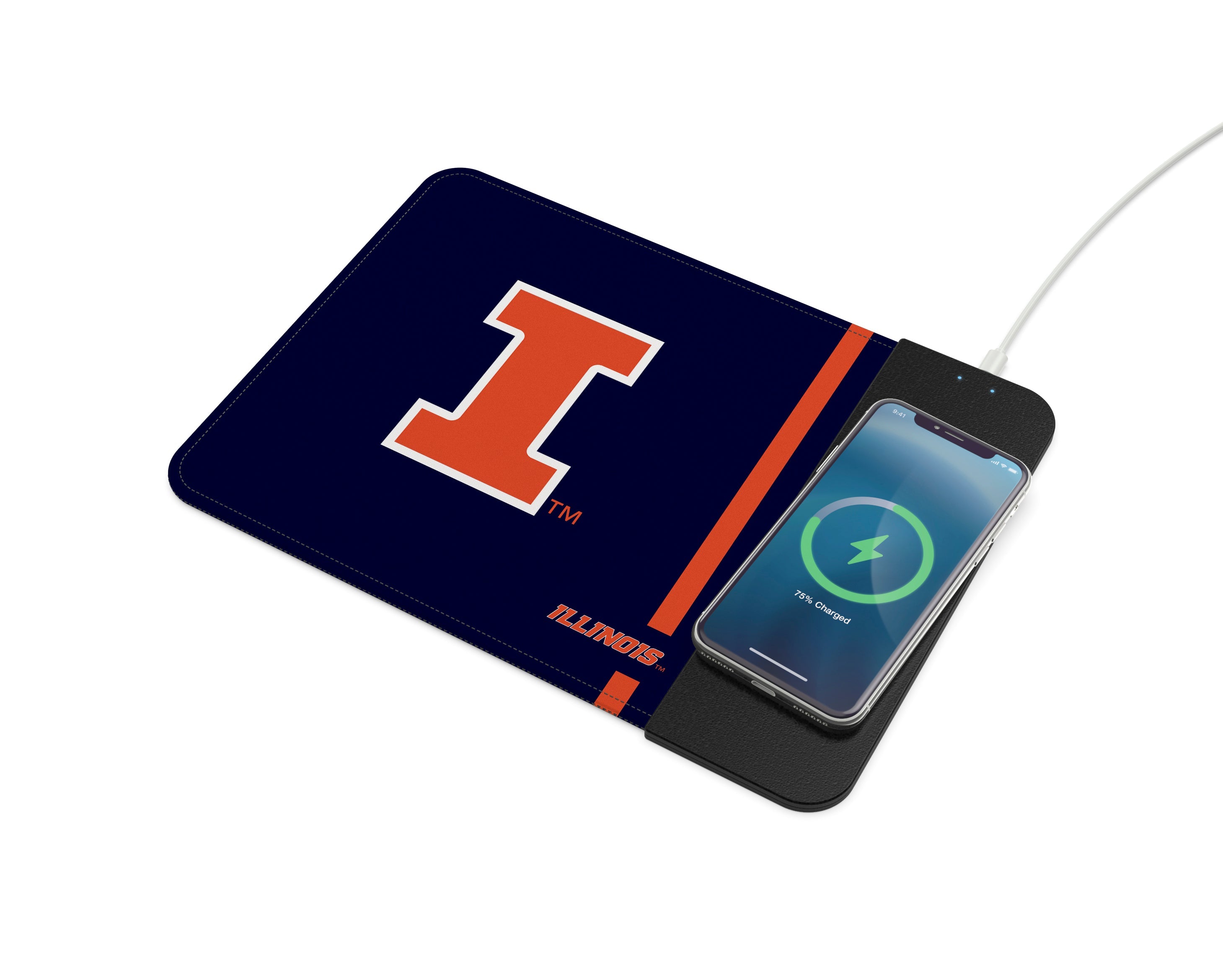 Illinois Fighting Illini NCAA Wireless Charging Mousepad