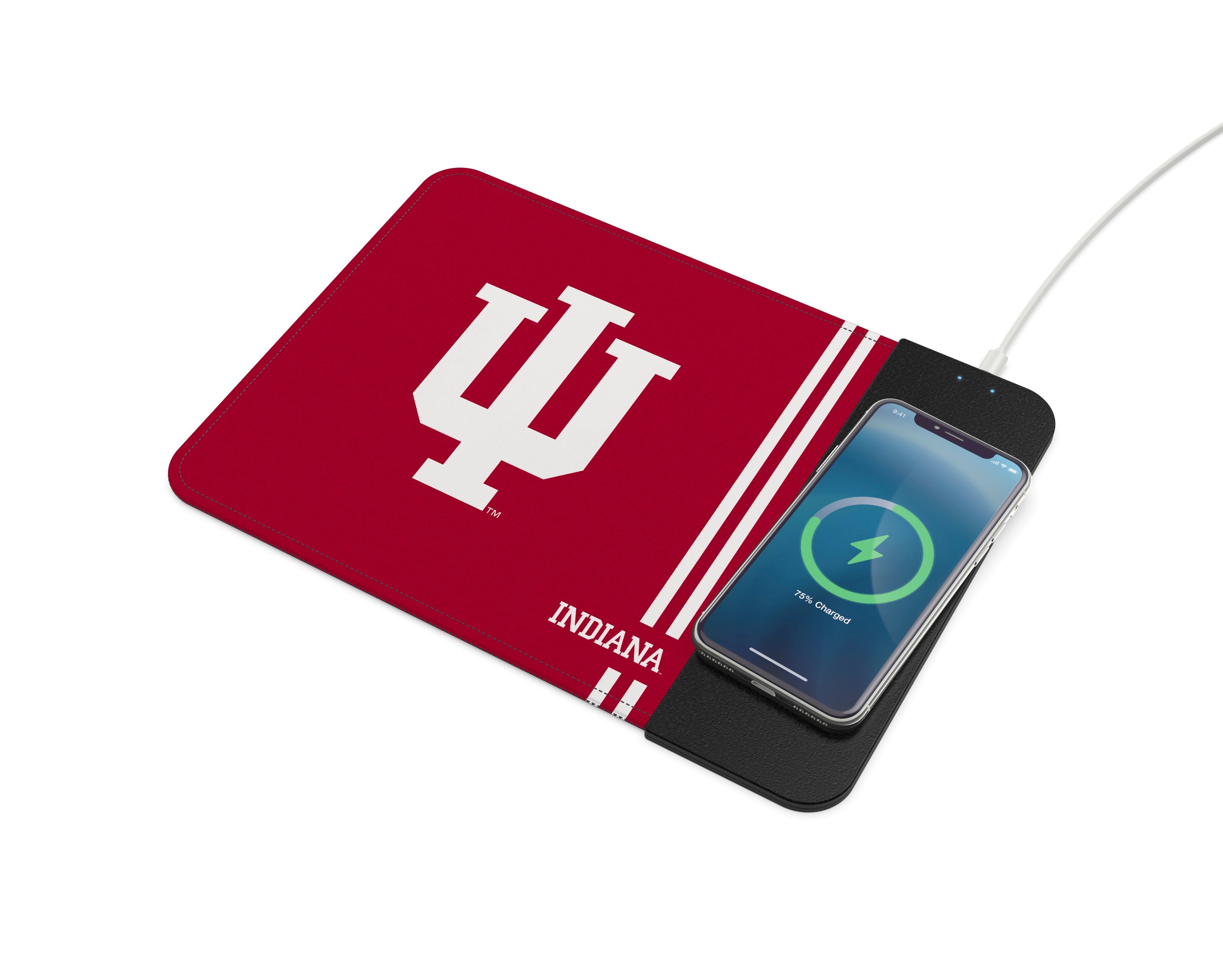 Indiana Hoosiers NCAA Wireless Charging Mousepad