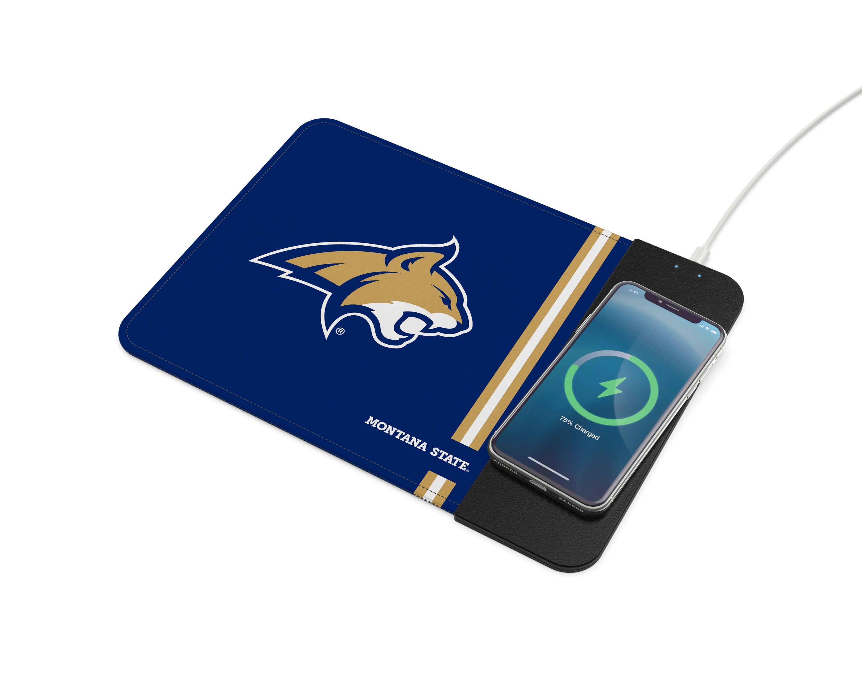 Montana State Bobcats Collegiate Wireless Charging Mousepad