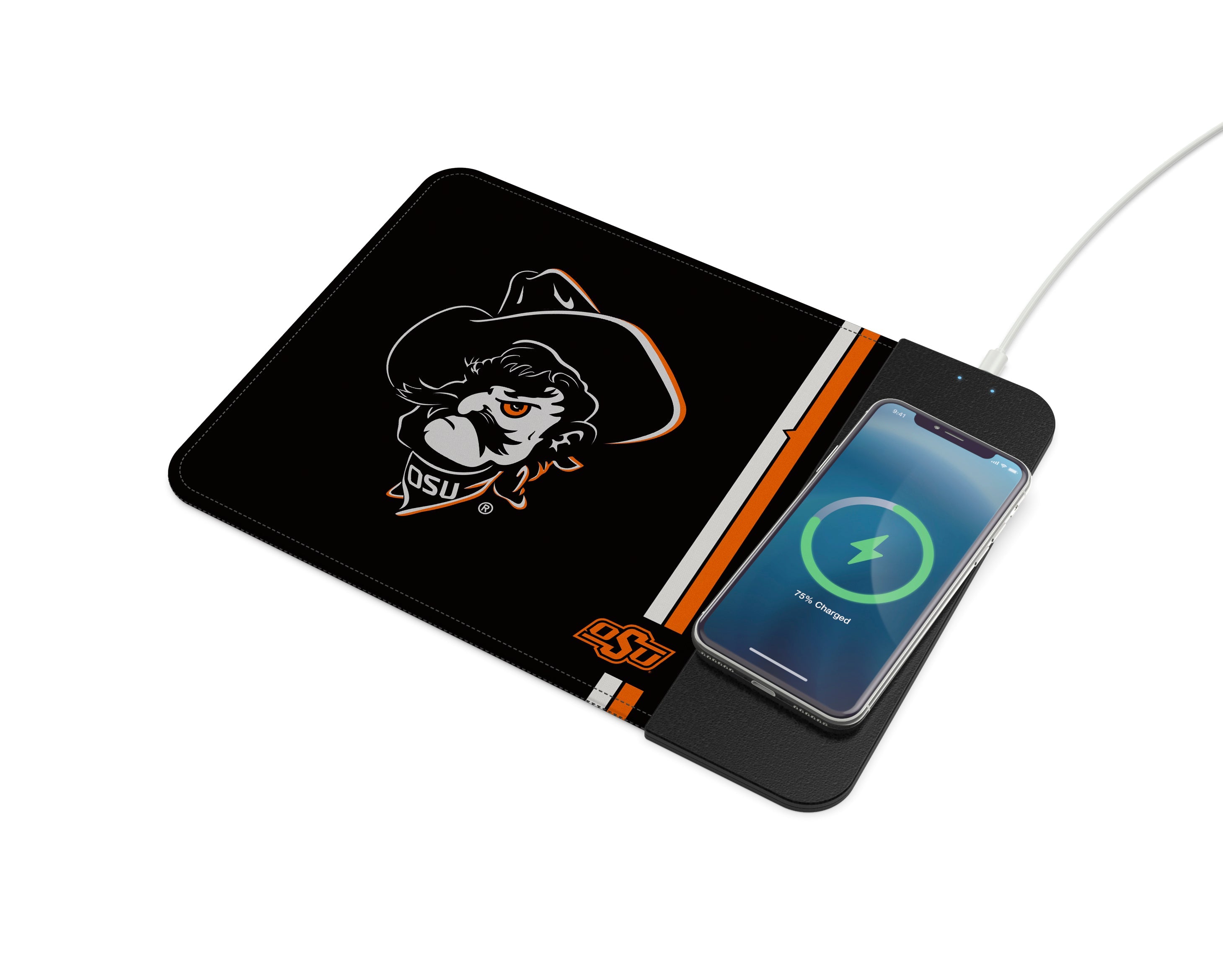 Oklahoma State Cowboys Collegiate Wireless Charging Mousepad