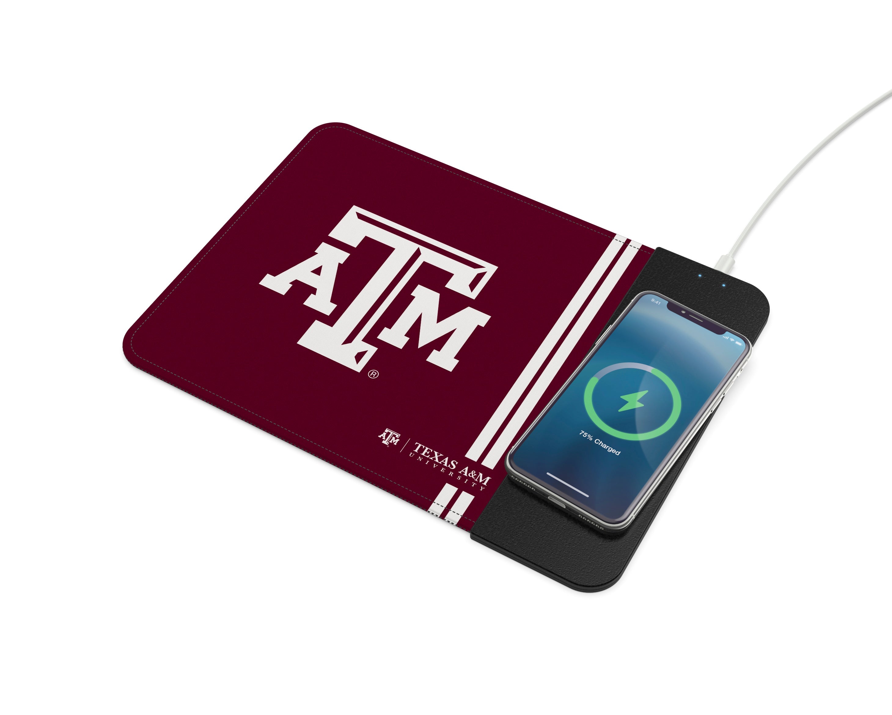 Texas A&M Aggies Collegiate Wireless Charging Mousepad