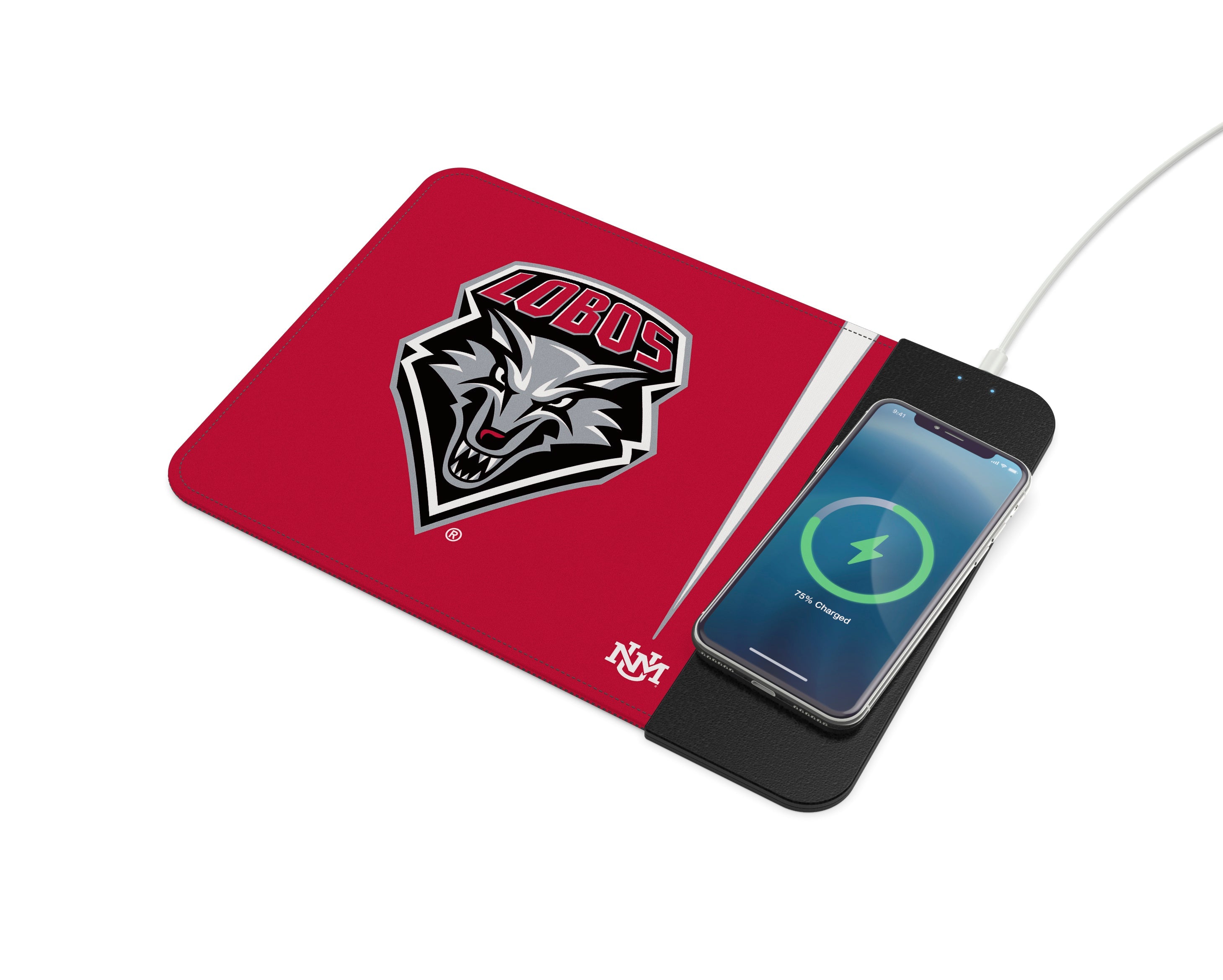 New Mexico Lobos Collegiate Wireless Charging Mousepad