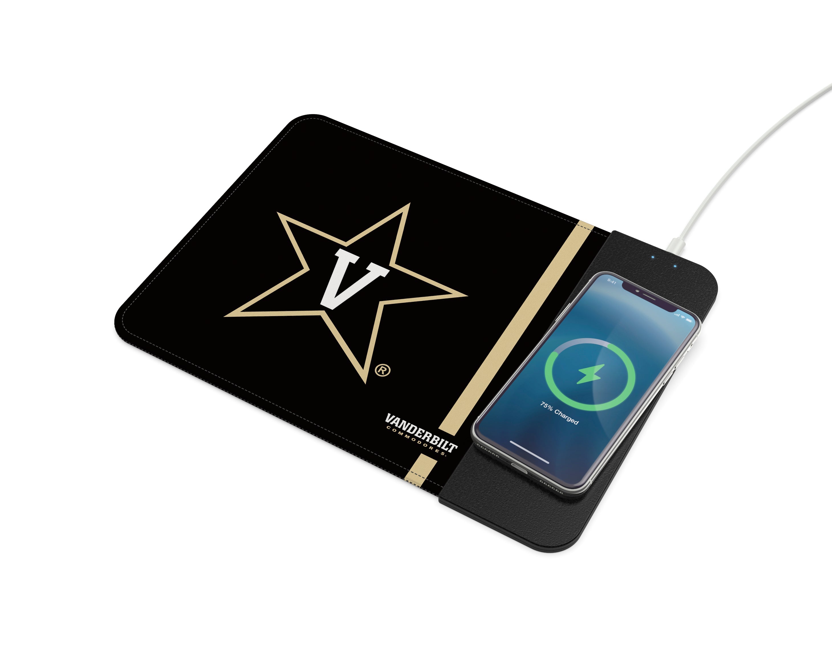 Vanderbilt Commodores Collegiate Wireless Charging Mousepad