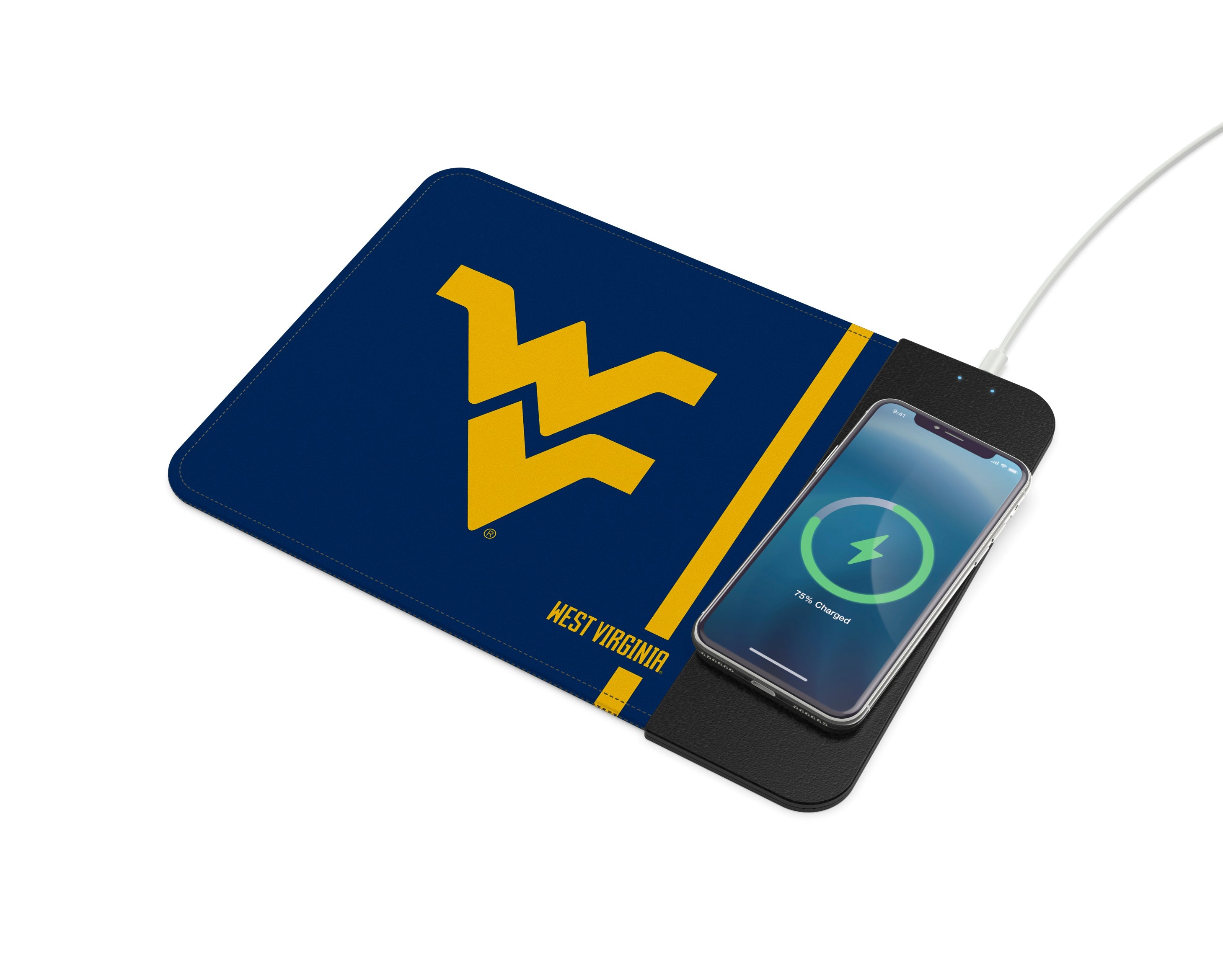 West Virginia Mountaineers Collegiate Wireless Charging Mousepad