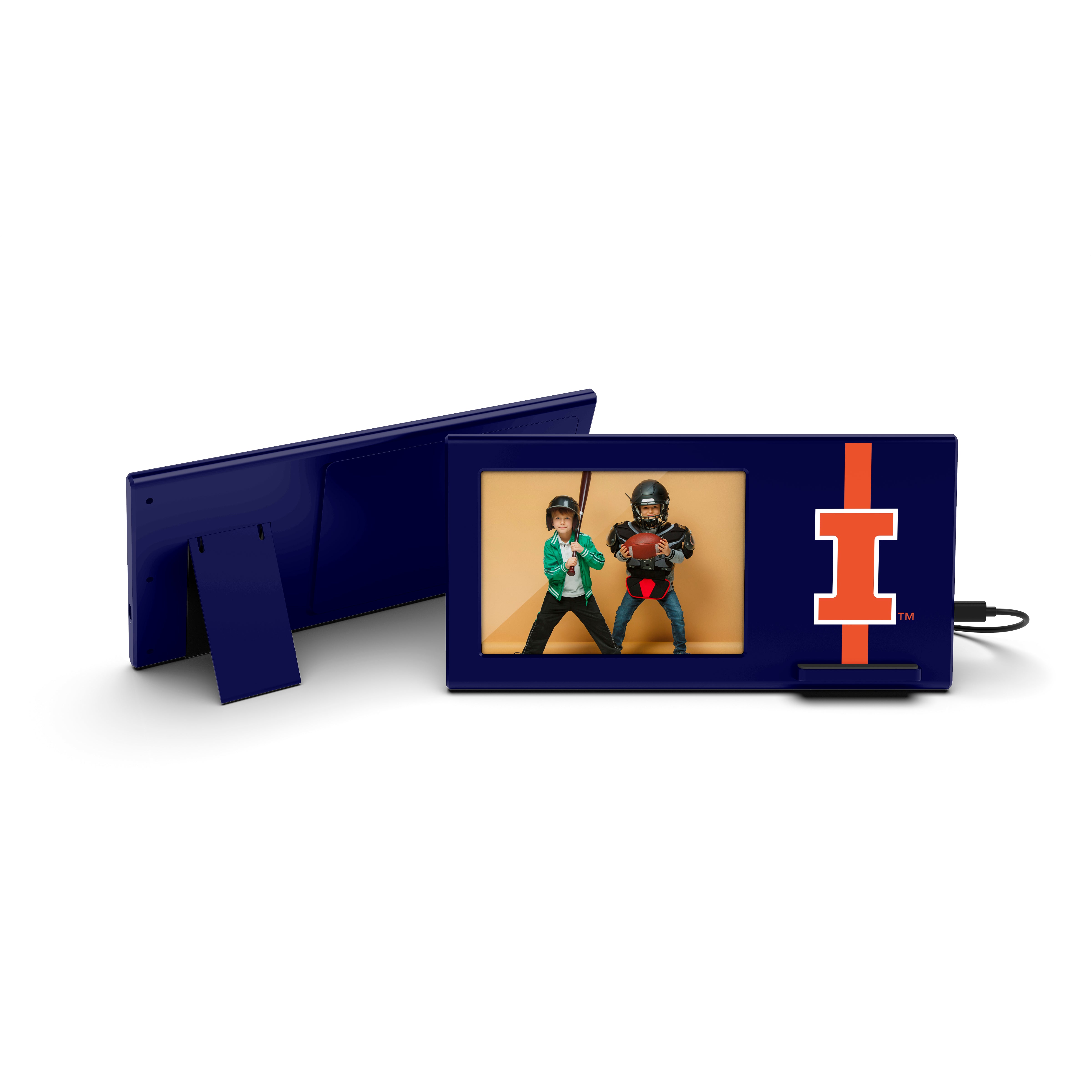 Illinois Fighting Illini NCAA Wireless Charging Picture Frame