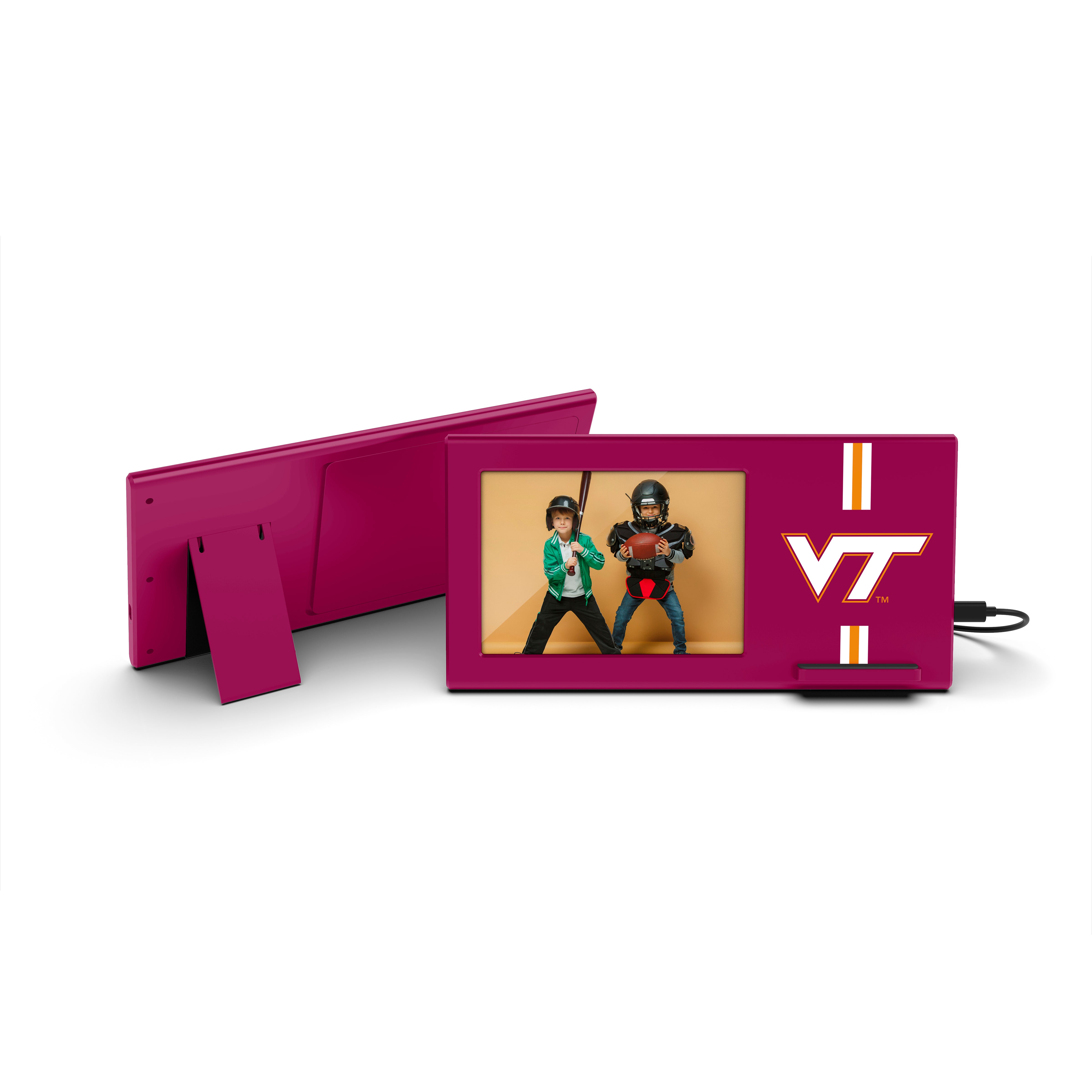 Virginia Tech Hokies NCAA Wireless Charging Picture Frame