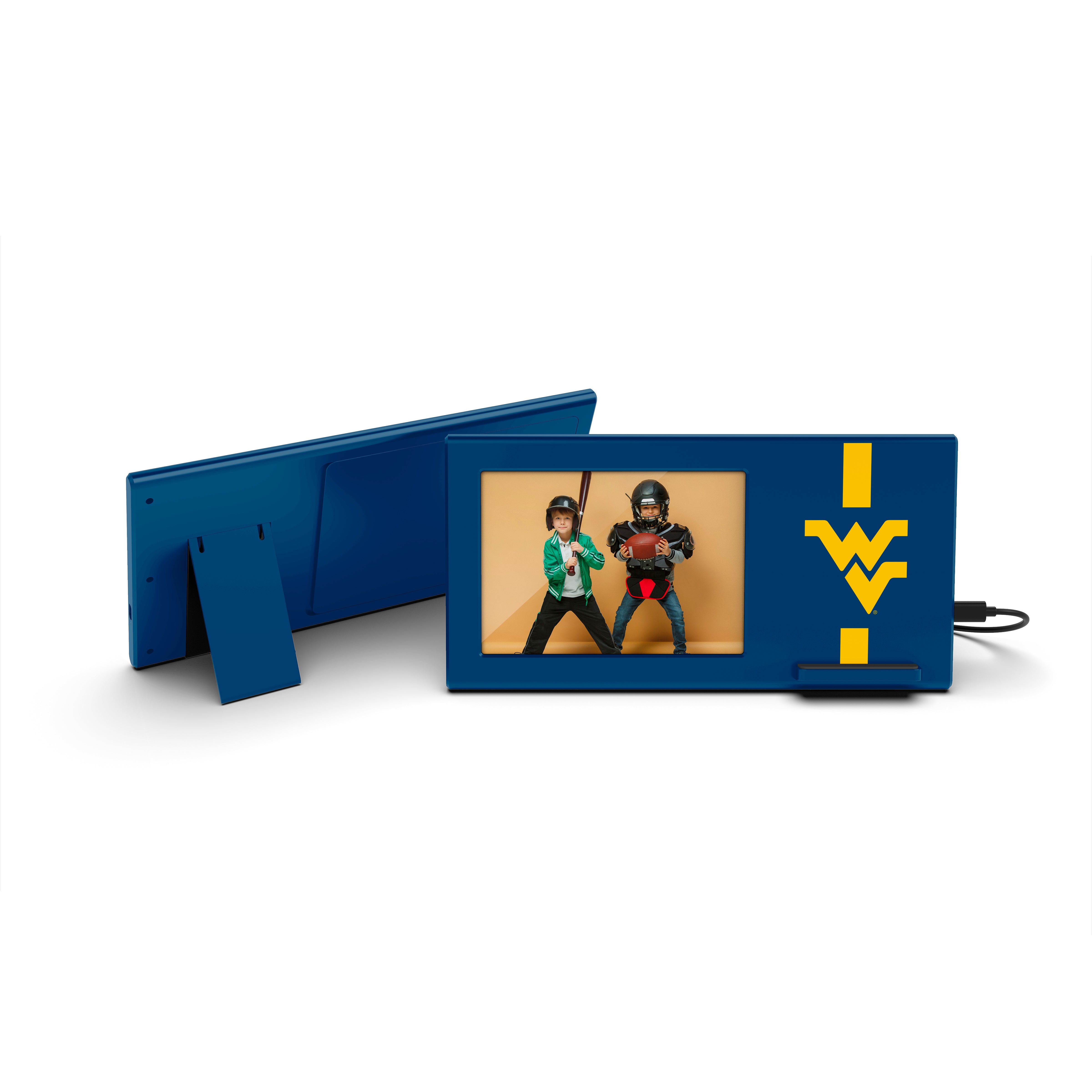 West Virginia Mountaineers NCAA Wireless Charging Picture Frame