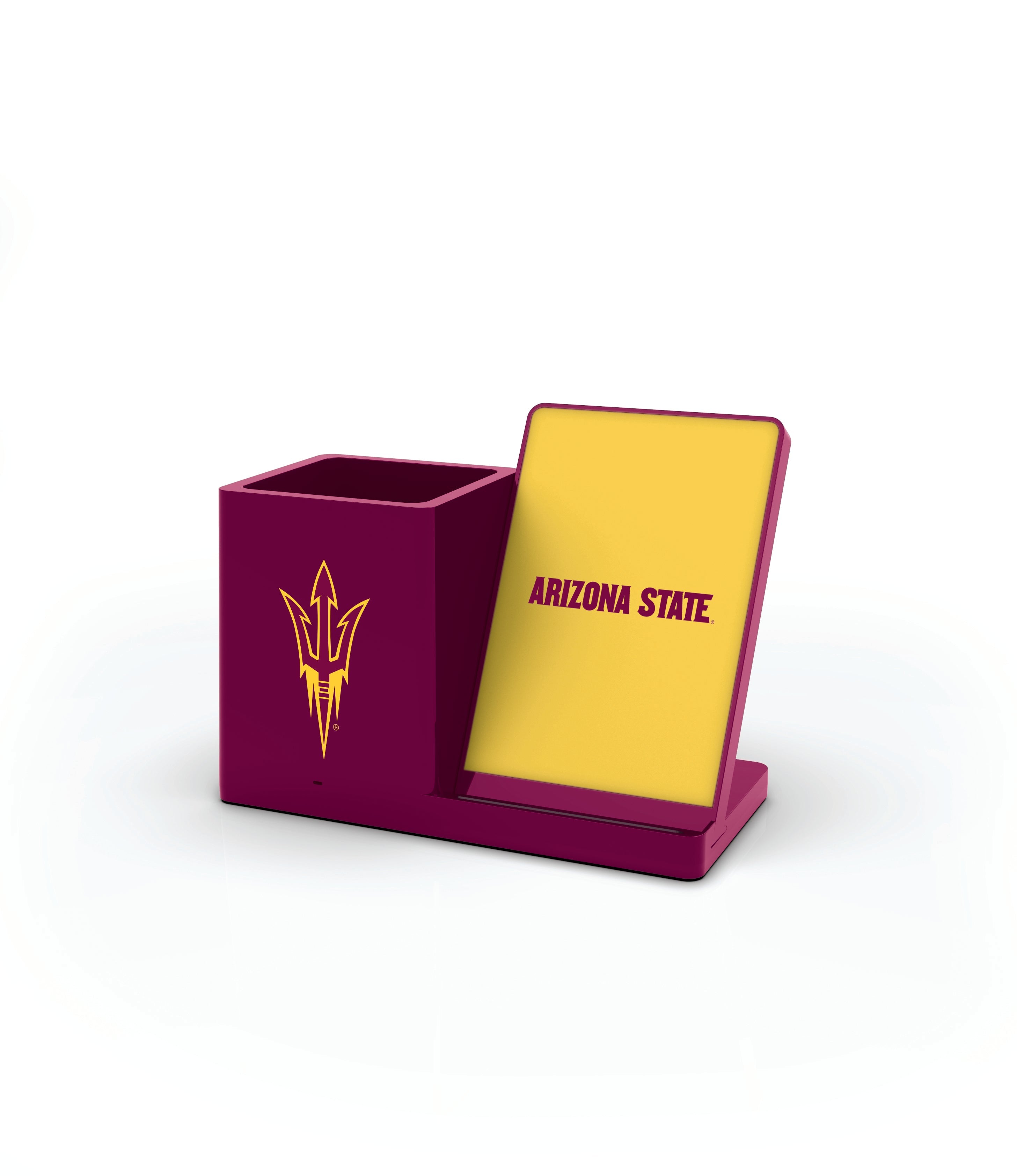 Arizona State Sun Devils Collegiate Cell Phone Wireless Charging Stand and Desktop Organizer