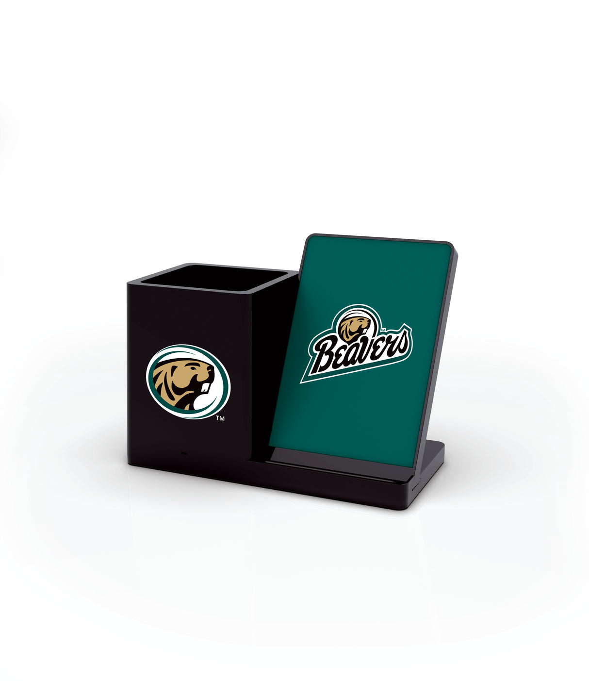 Bemidji State University NCAA Cell Phone Wireless Charging Stand and Desktop Organizer