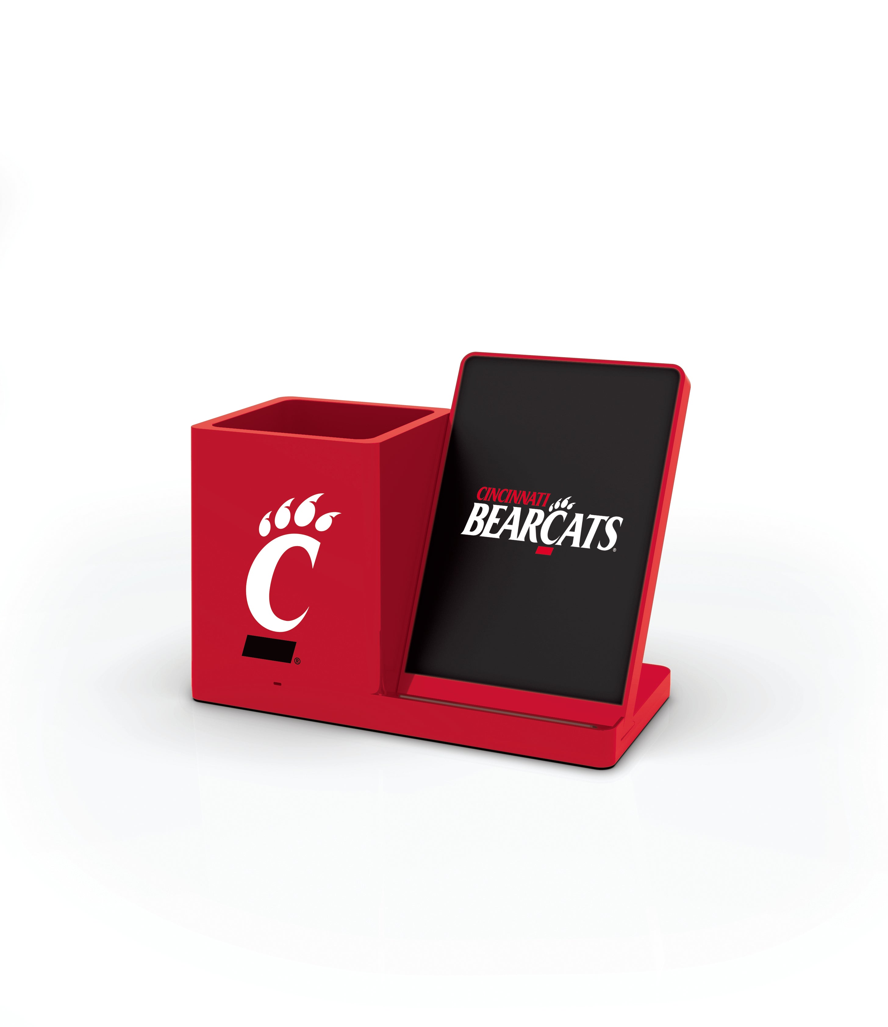 Cincinnati Bearcats NCAA Cell Phone Wireless Charging Stand and Desktop Organizer