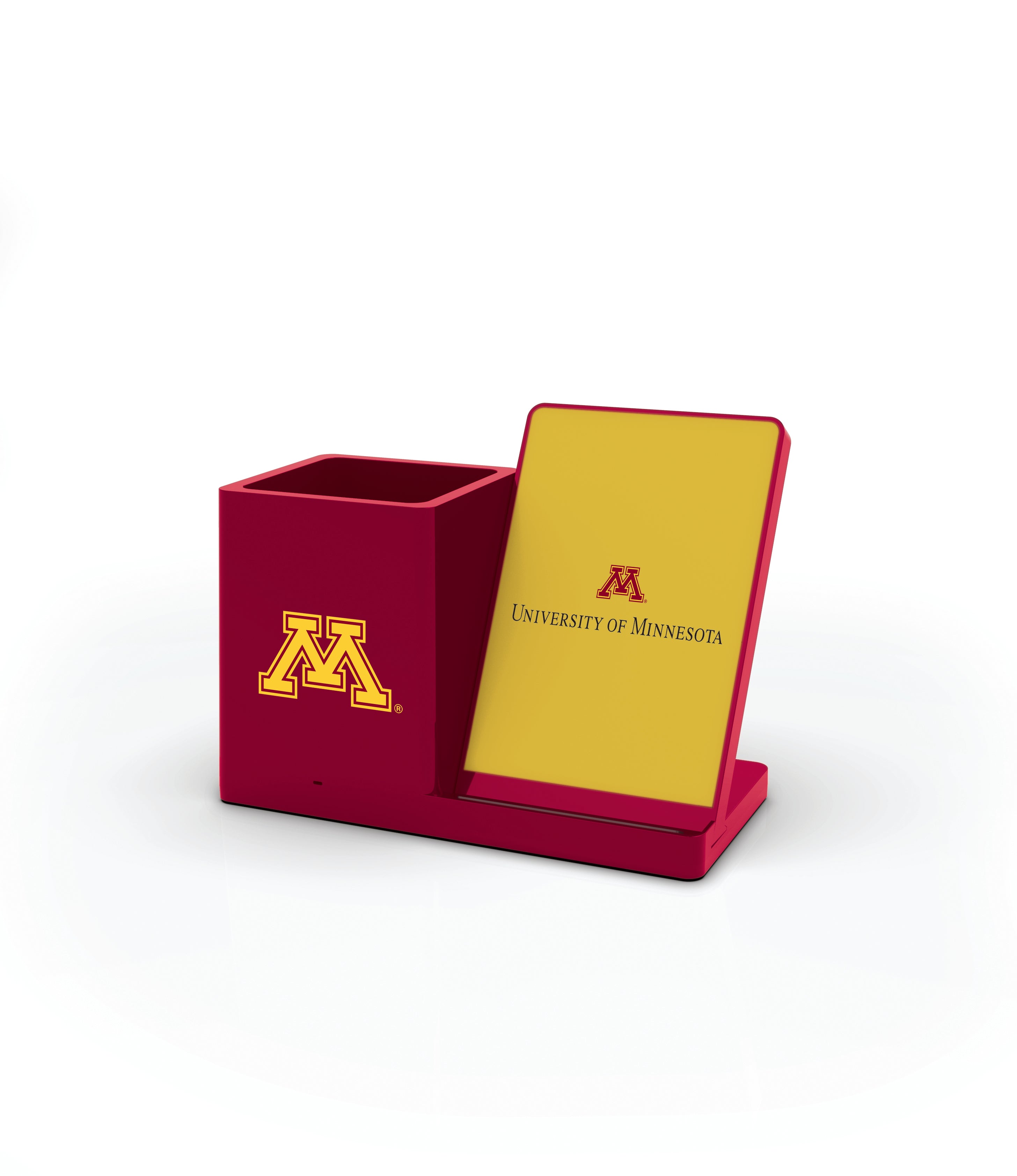 Minnesota Golden Gophers NCAA Cell Phone Wireless Charging Stand and Desktop Organizer