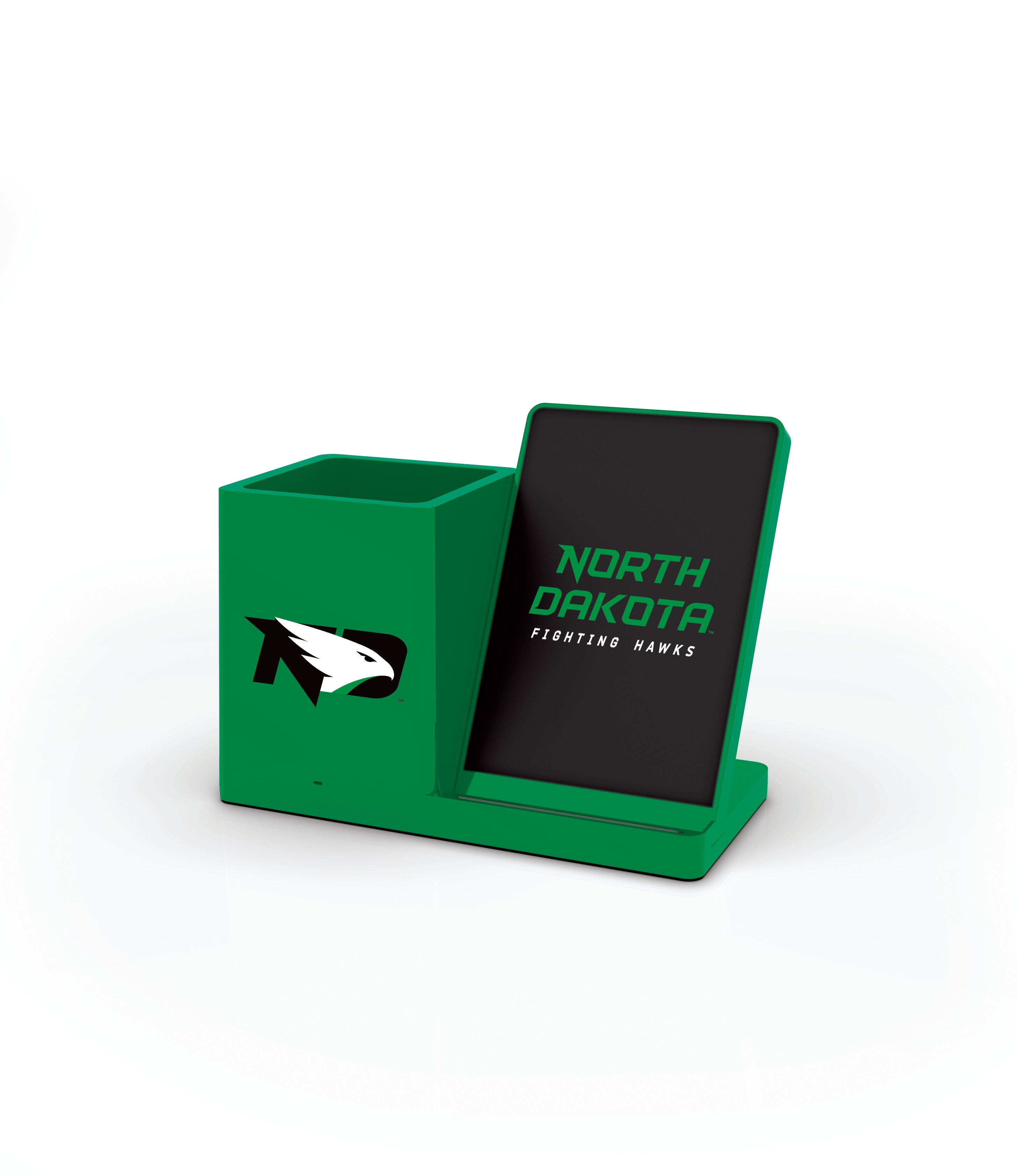 North Dakota, University of NCAA Cell Phone Wireless Charging Stand and Desktop Organizer