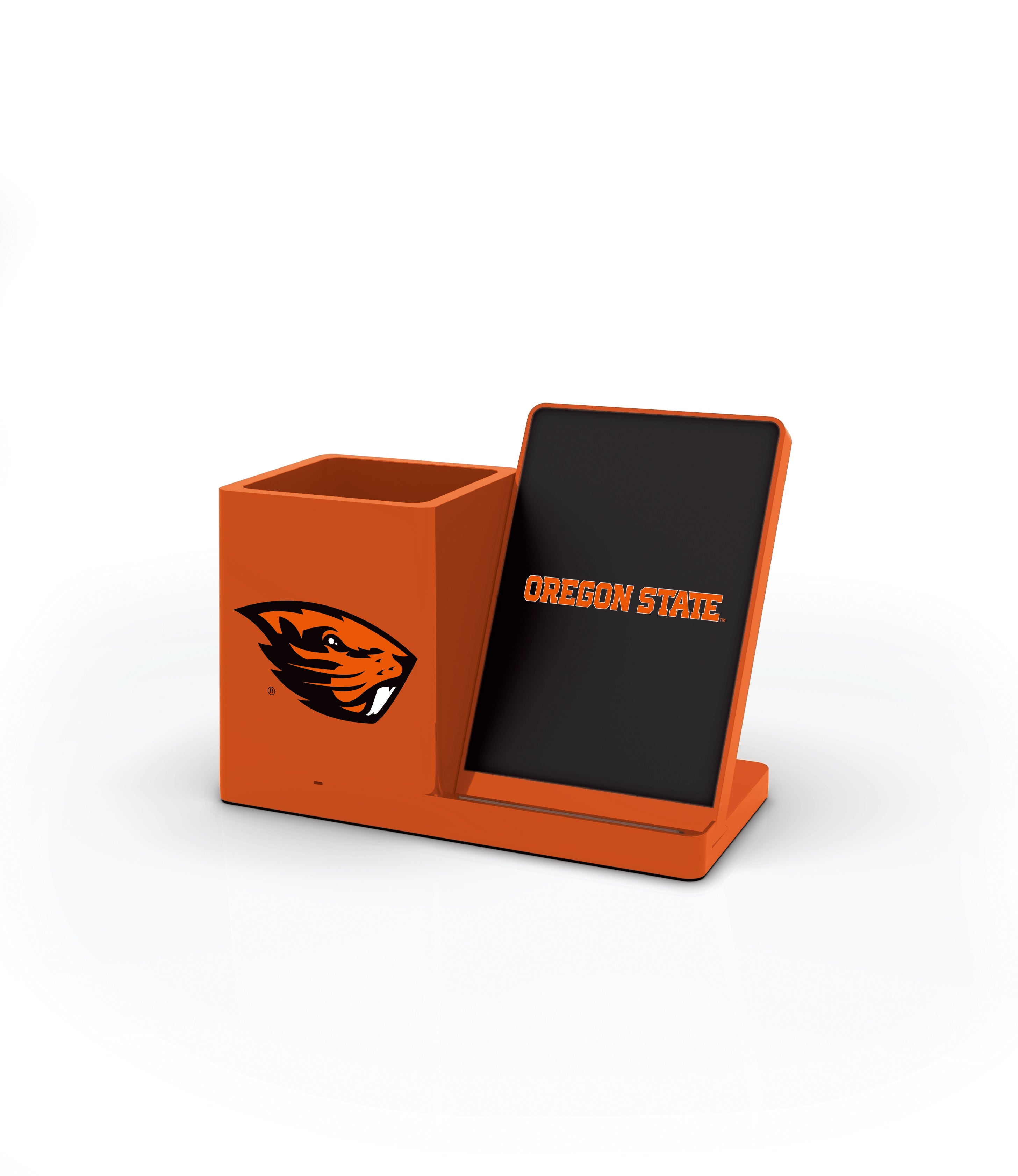 Oregon State Beavers NCAA Cell Phone Wireless Charging Stand and Desktop Organizer