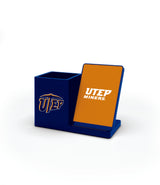 UTEP Miners NCAA Cell Phone Wireless Charging Stand and Desktop Organizer
