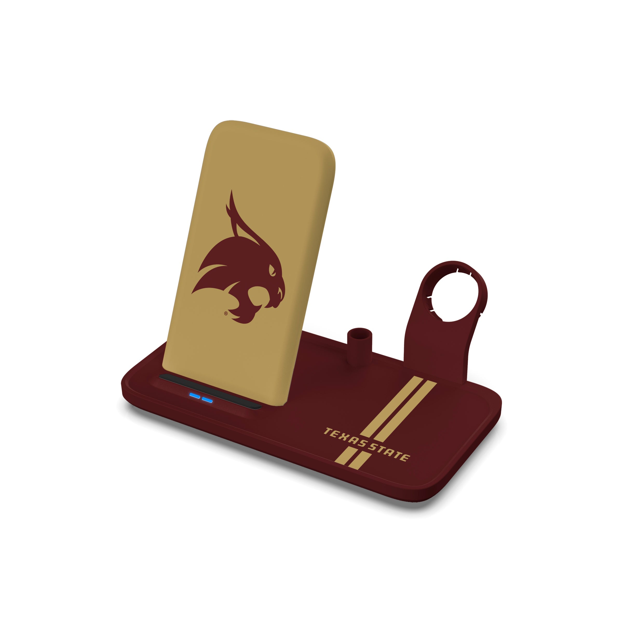 Texas State Bobcats Collegiate Wireless Charging Station