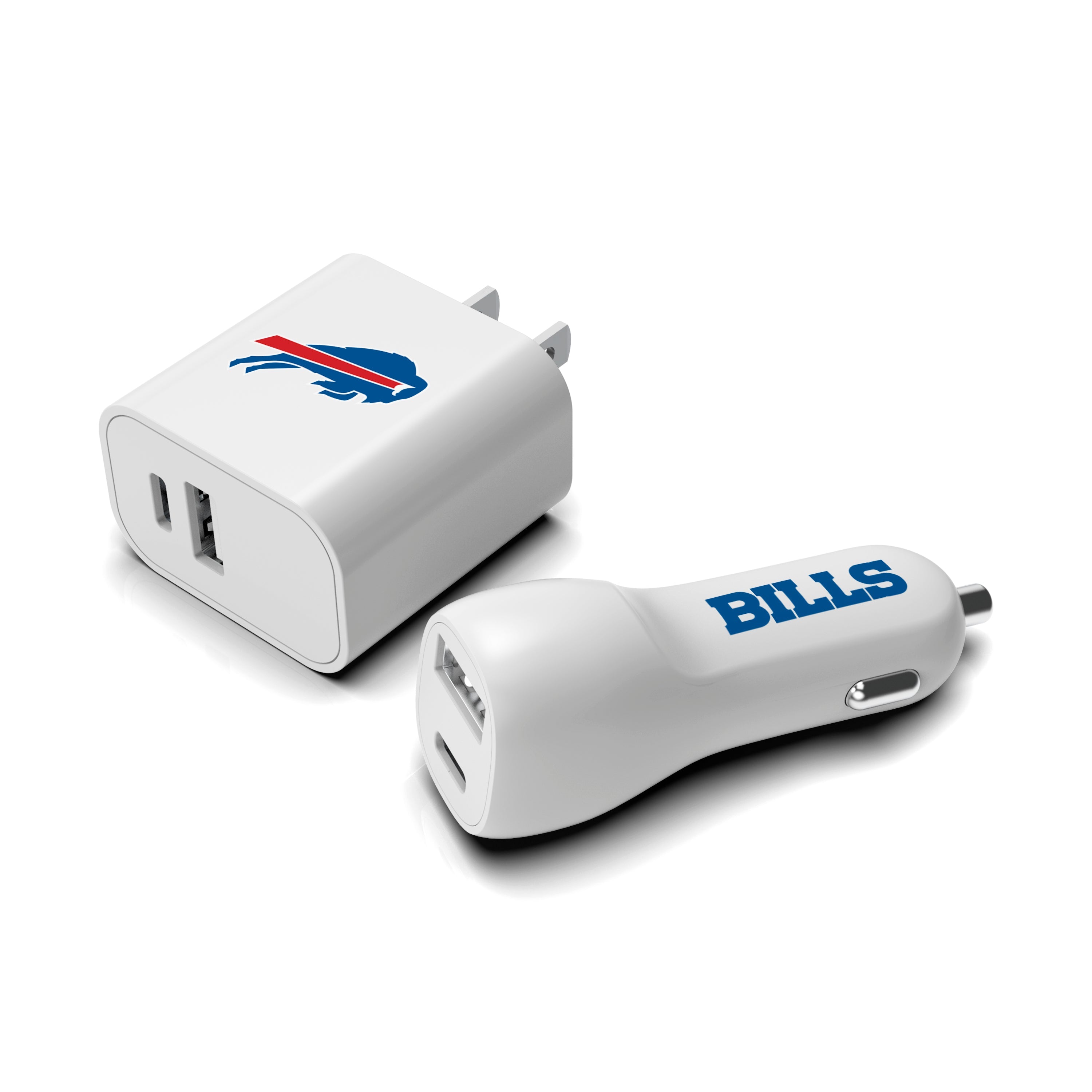 Buffalo Bills NFL Two-Port Car and Wall Charger