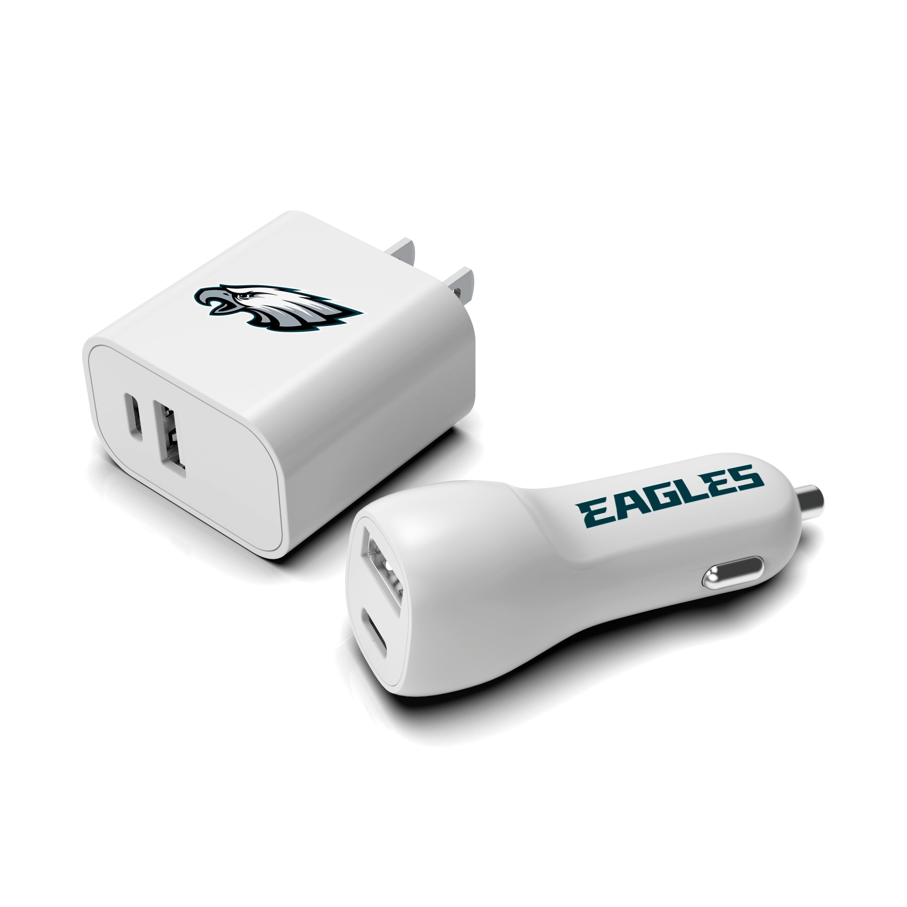 Philadelphia Eagles NFL Two-Port Car and Wall Charger