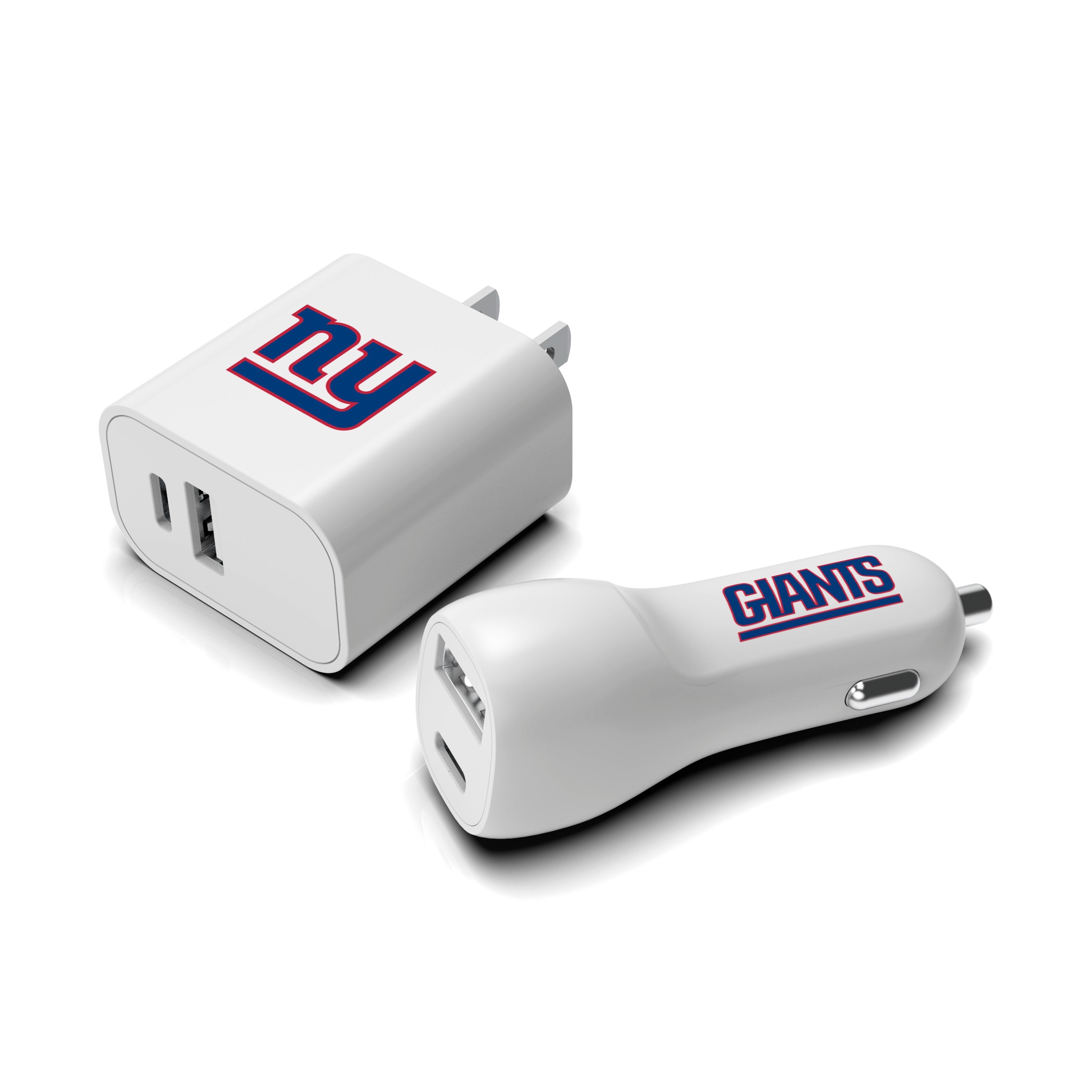 New York Giants NFL Two-Port Car and Wall Charger