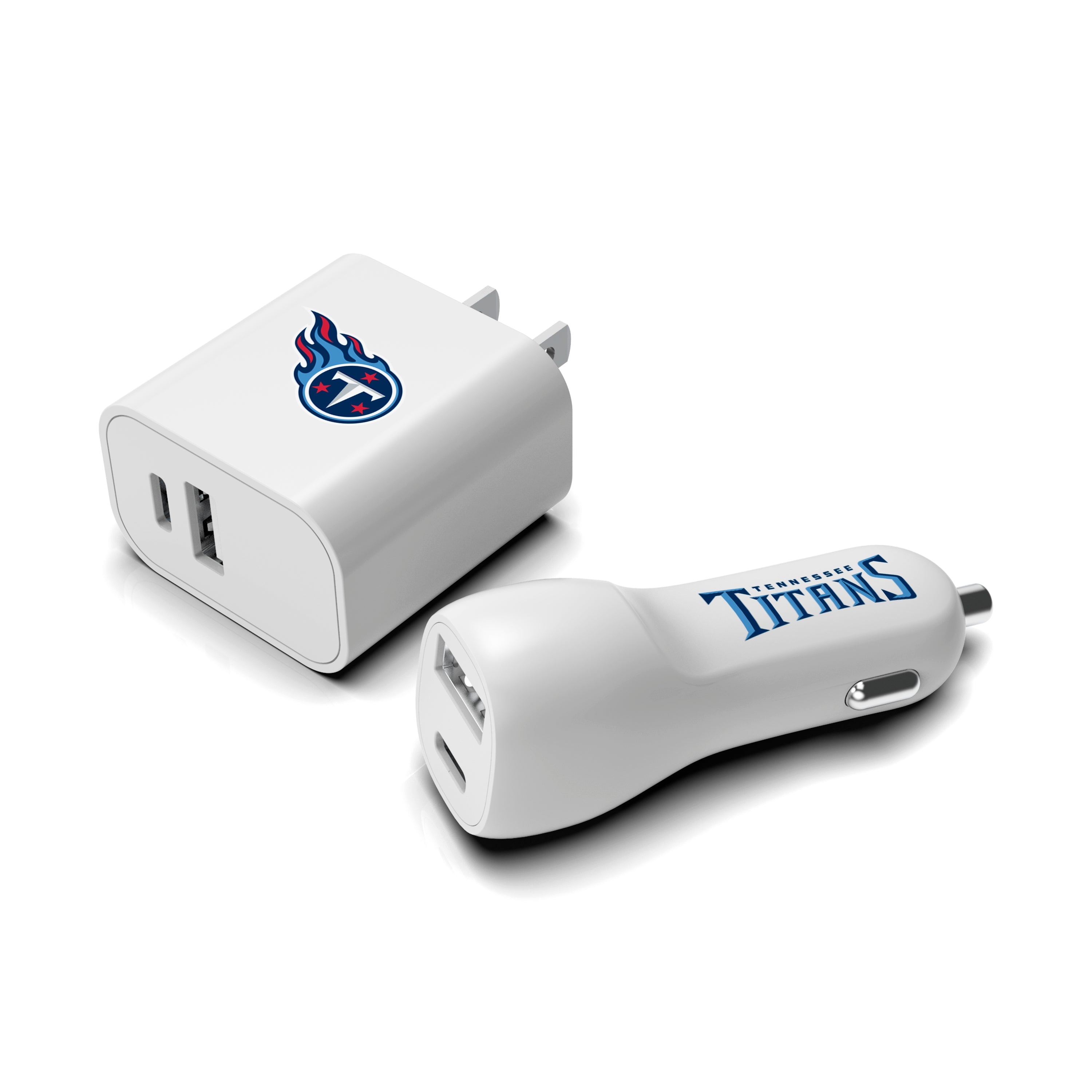 Tennessee Titans NFL Two-Port Car and Wall Charger