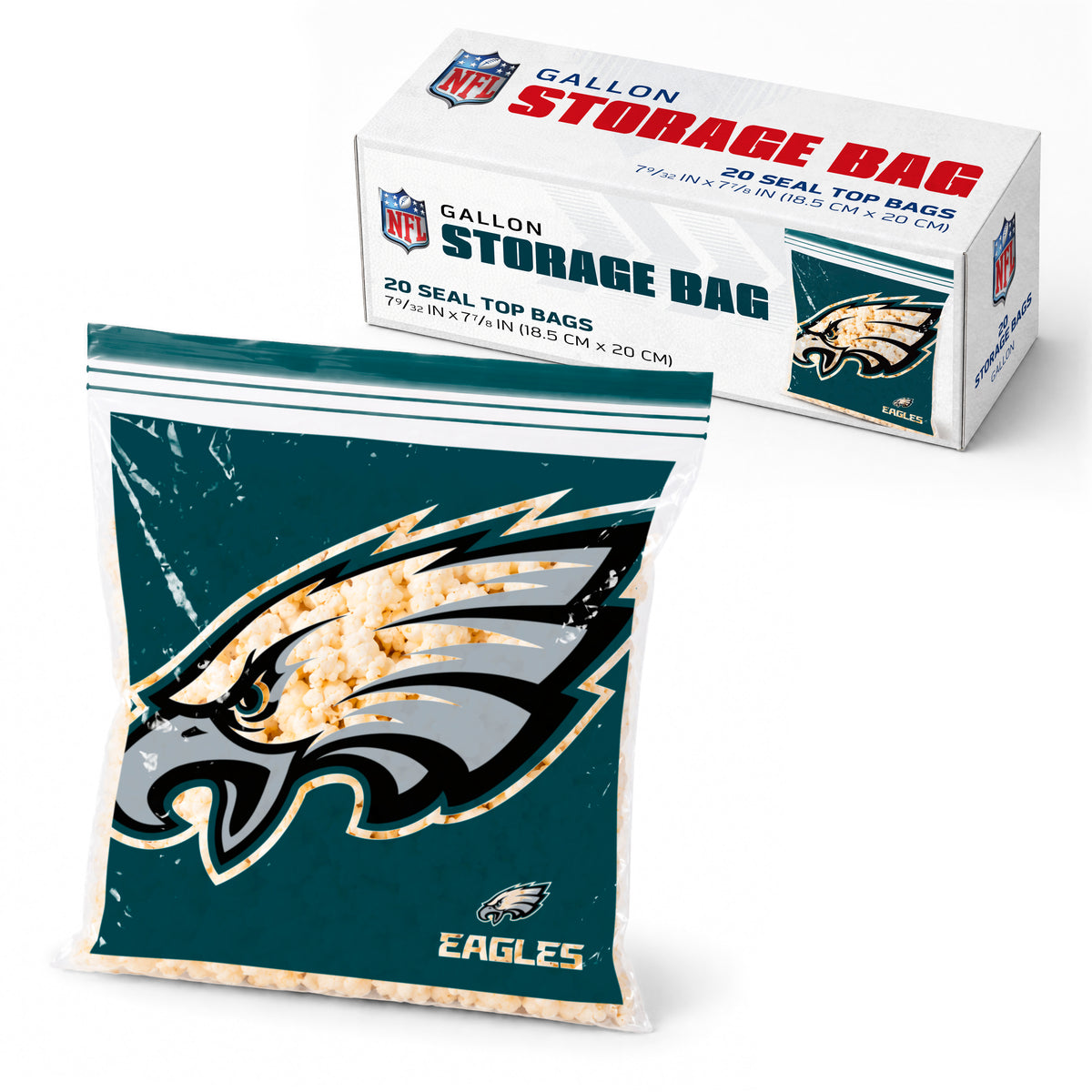 SOAR NFL Gallon Food Storage Bag- Philadelphia Eagles