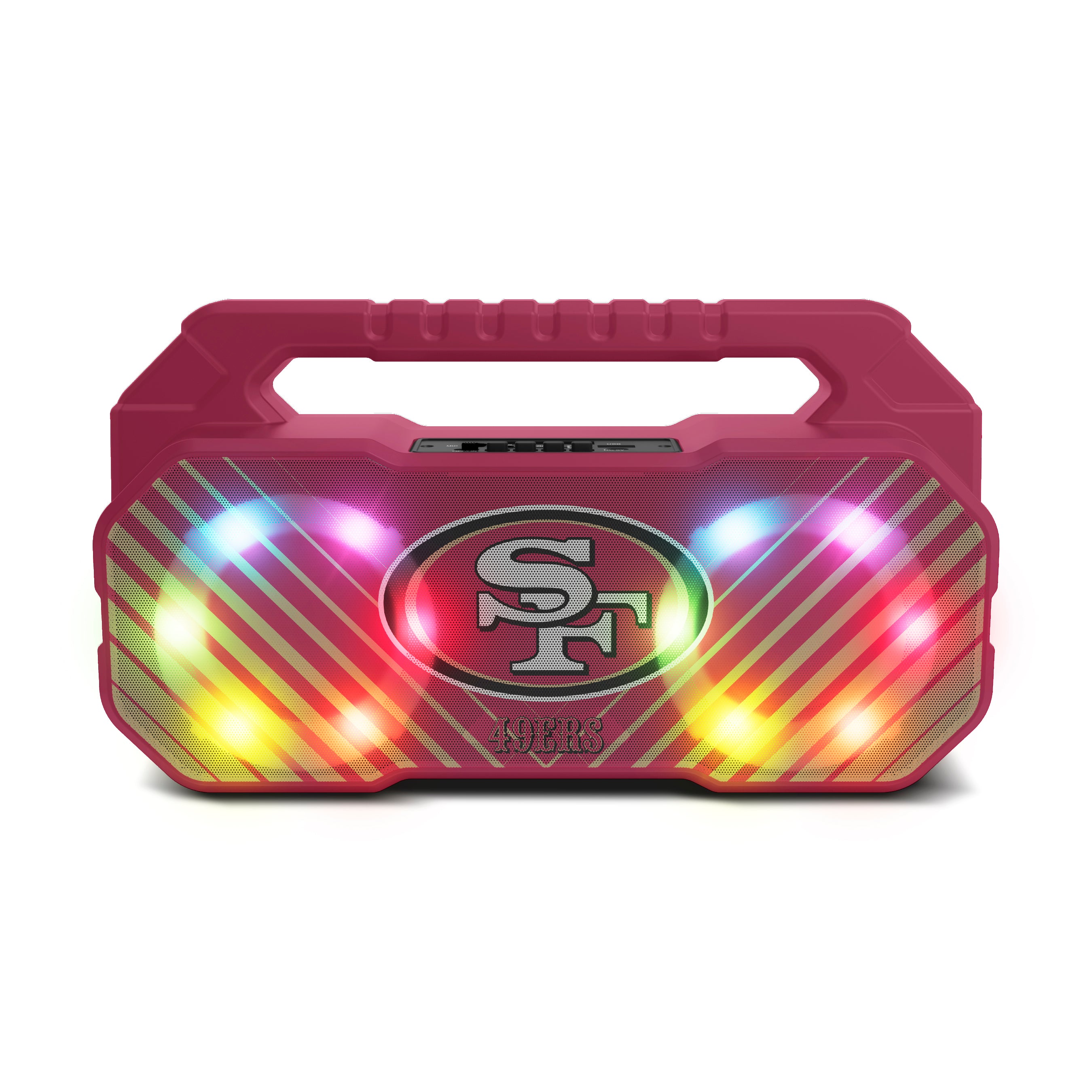 San Francisco 49ers NFL Shockbox Bluetooth BOOMBOX Speaker with FM Radio