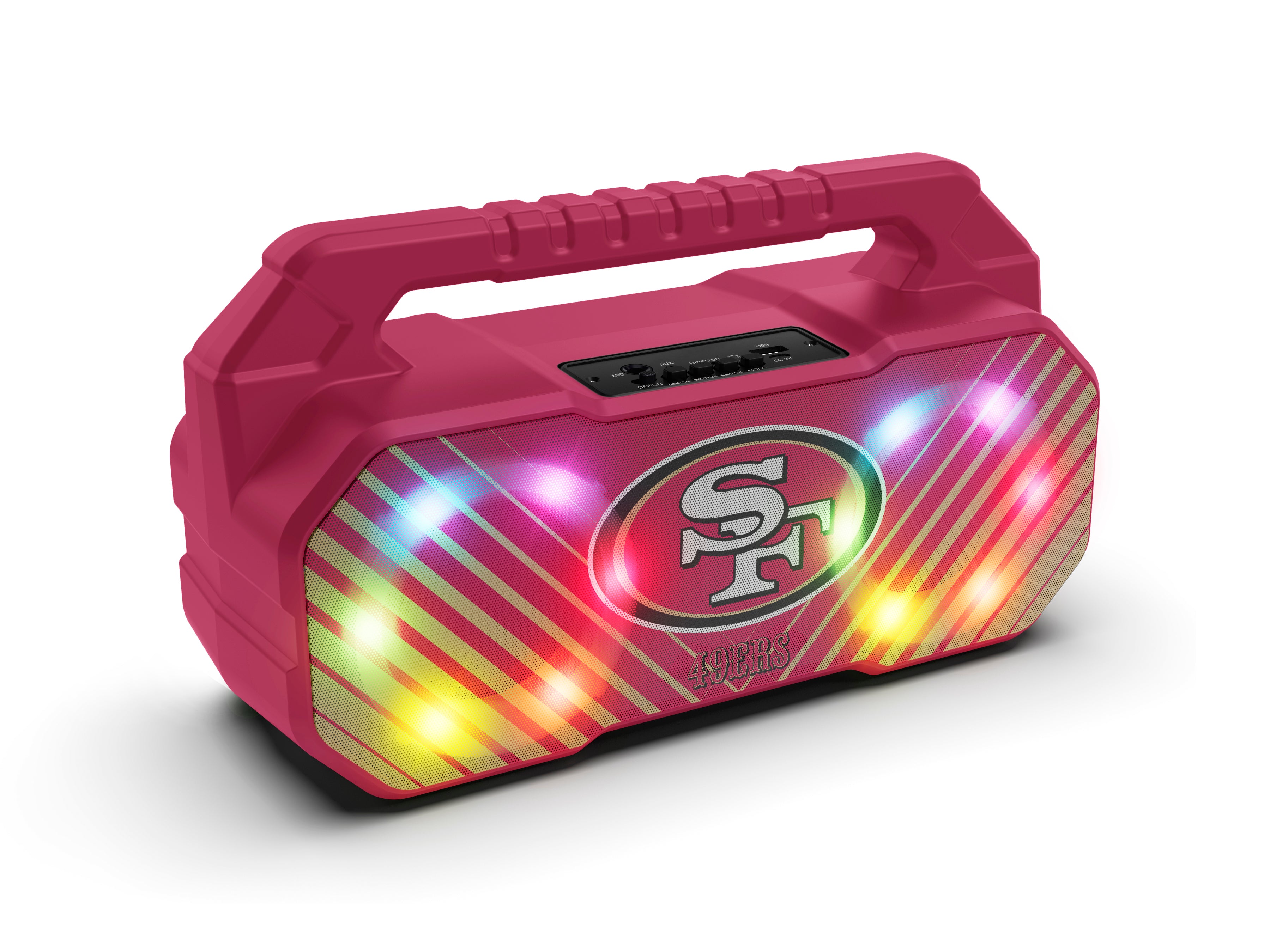 San Francisco 49ers NFL Shockbox Bluetooth BOOMBOX Speaker with FM Radio