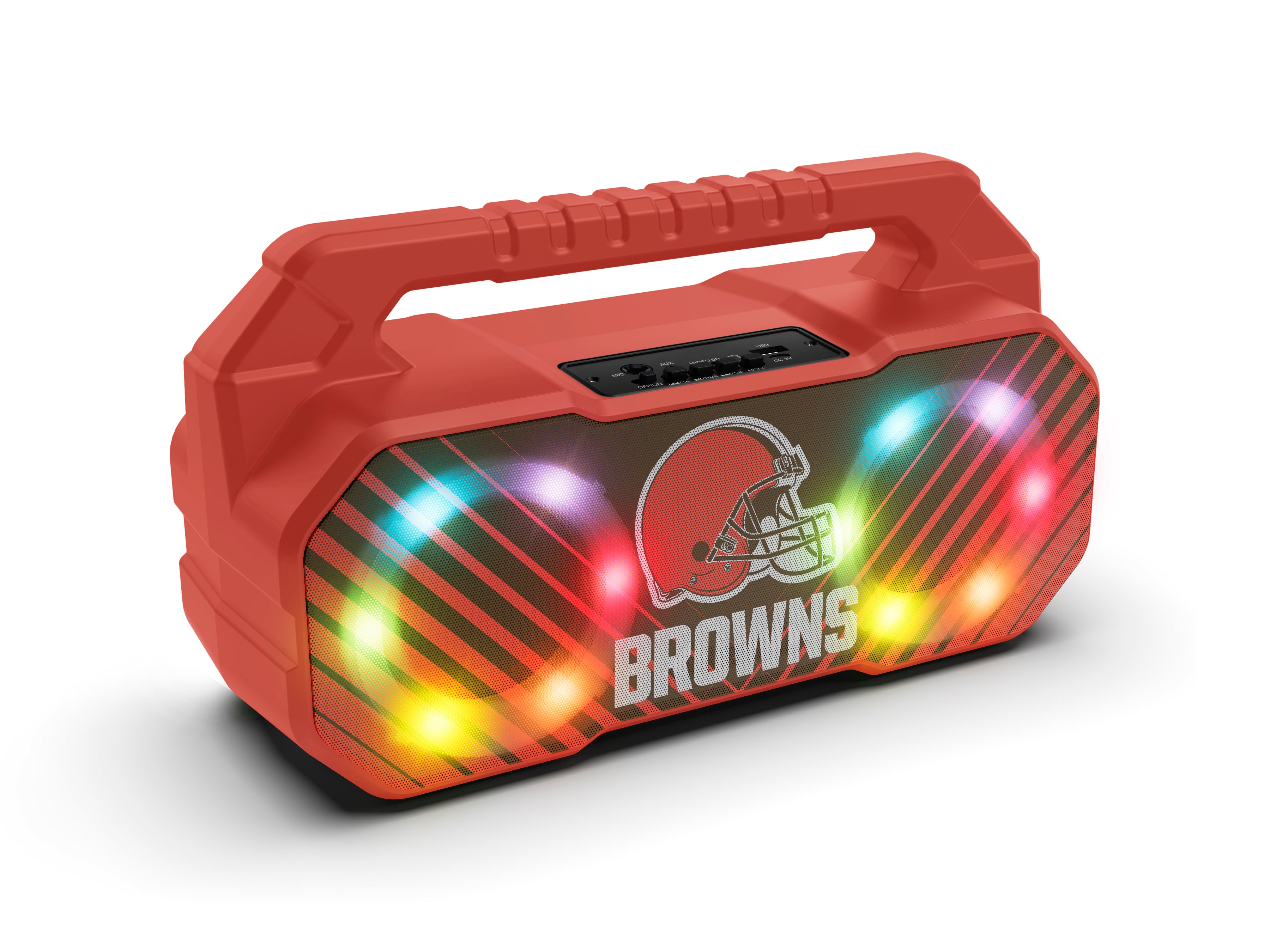 Cleveland Browns NFL Shockbox Bluetooth BOOMBOX Speaker with FM Radio