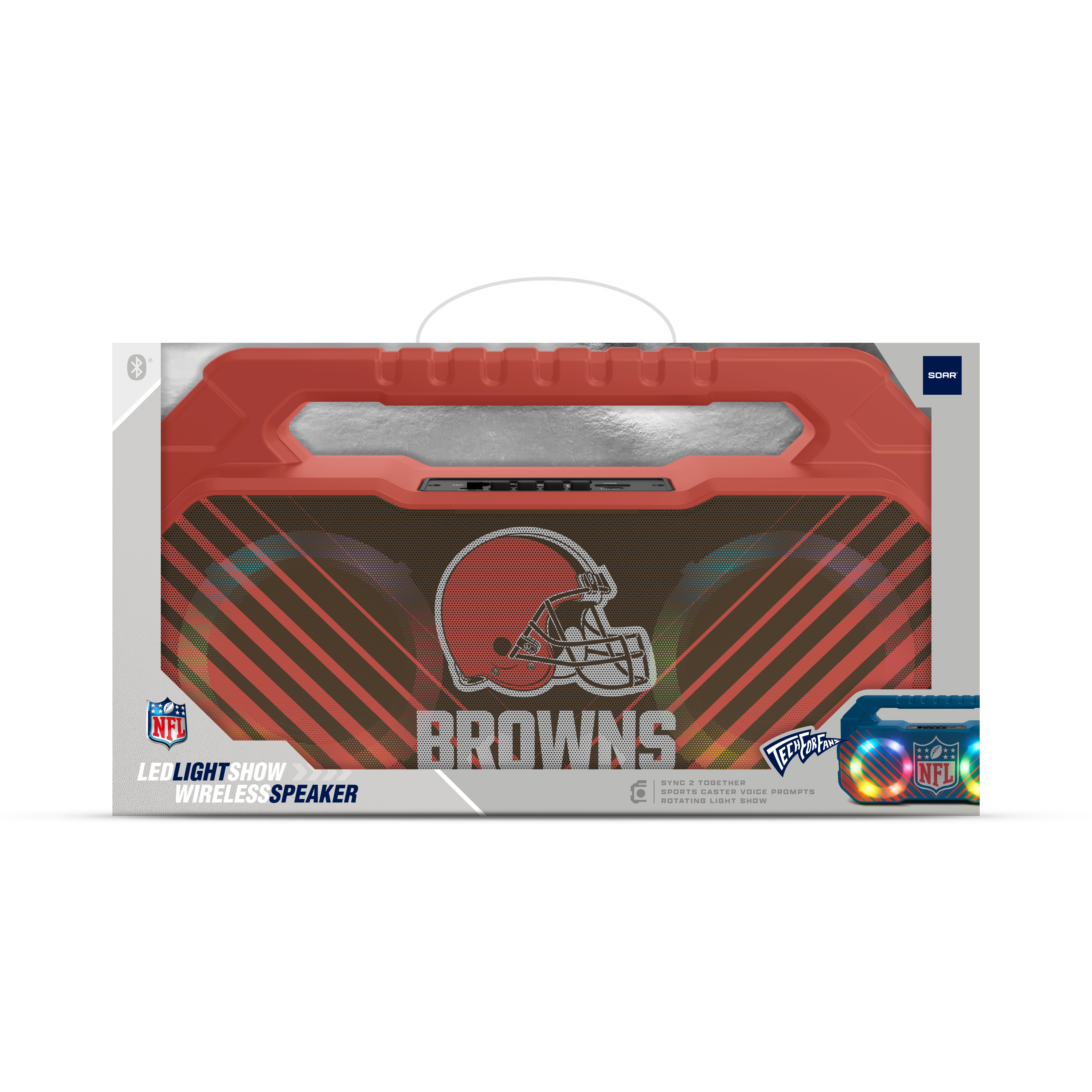 Cleveland Browns NFL Shockbox Bluetooth BOOMBOX Speaker with FM Radio