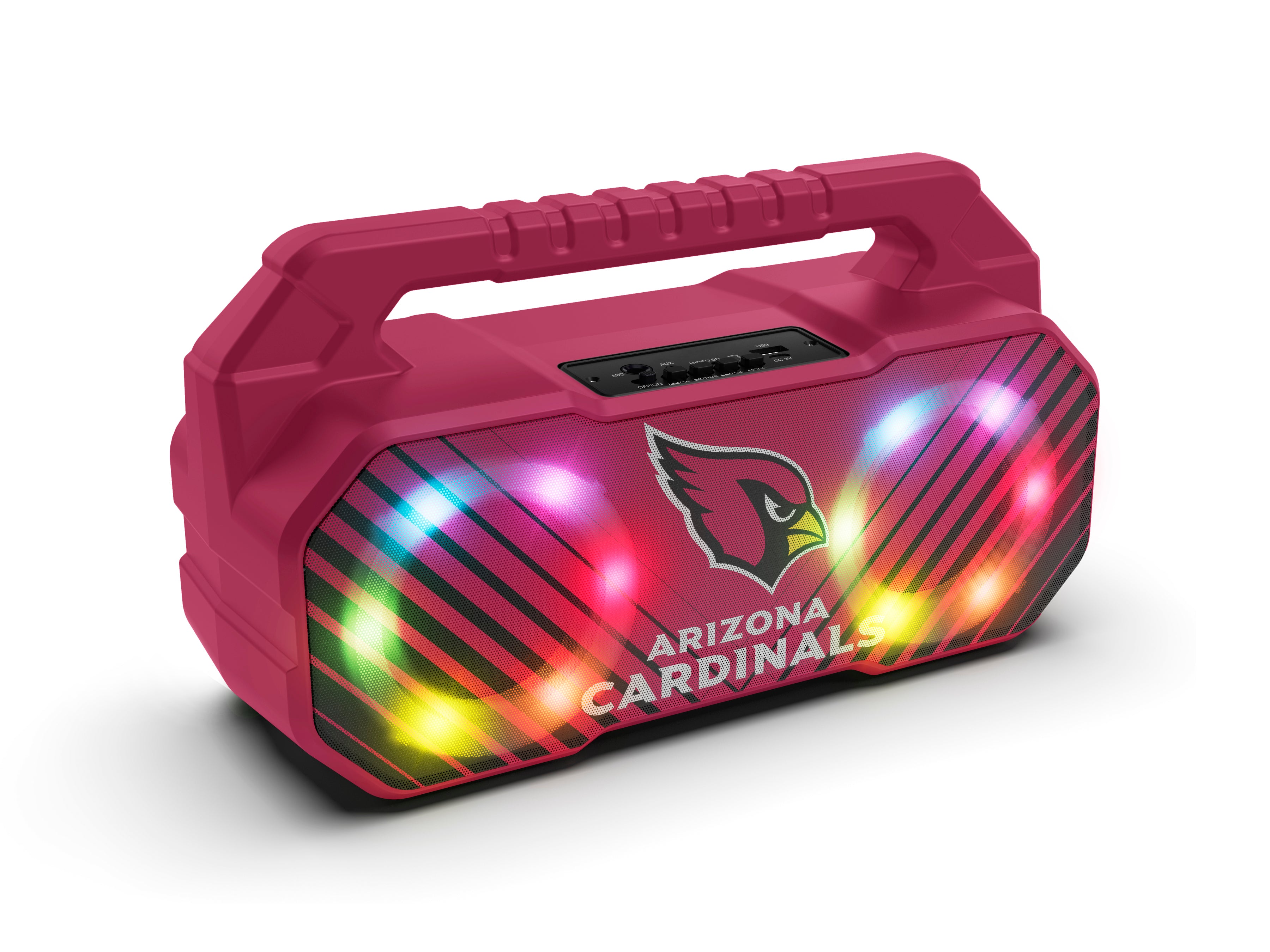 Arizona Cardinals NFL Shockbox Bluetooth BOOMBOX Speaker with FM Radio